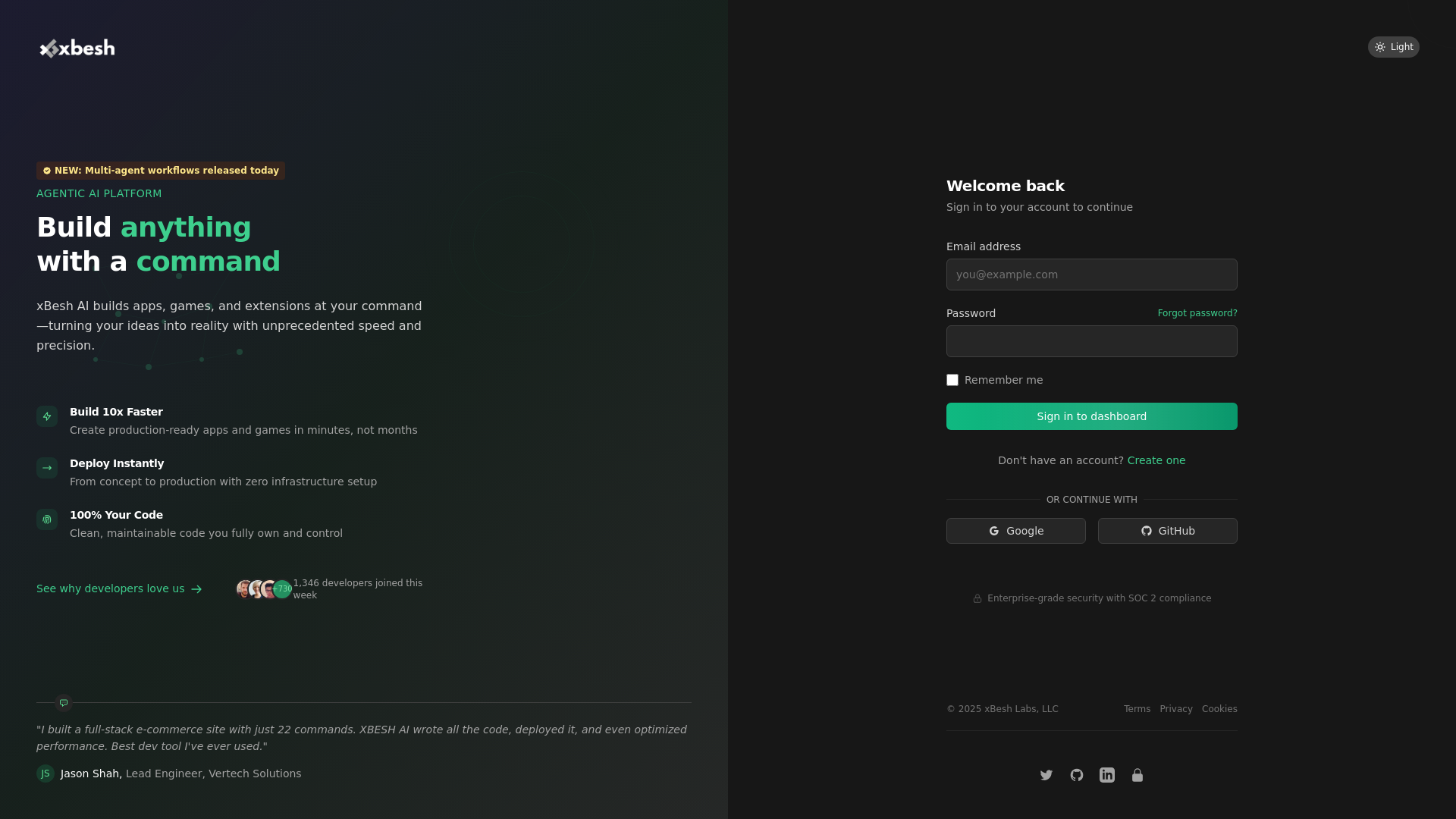 website screenshot of https://xbesh-ai.pages.dev/