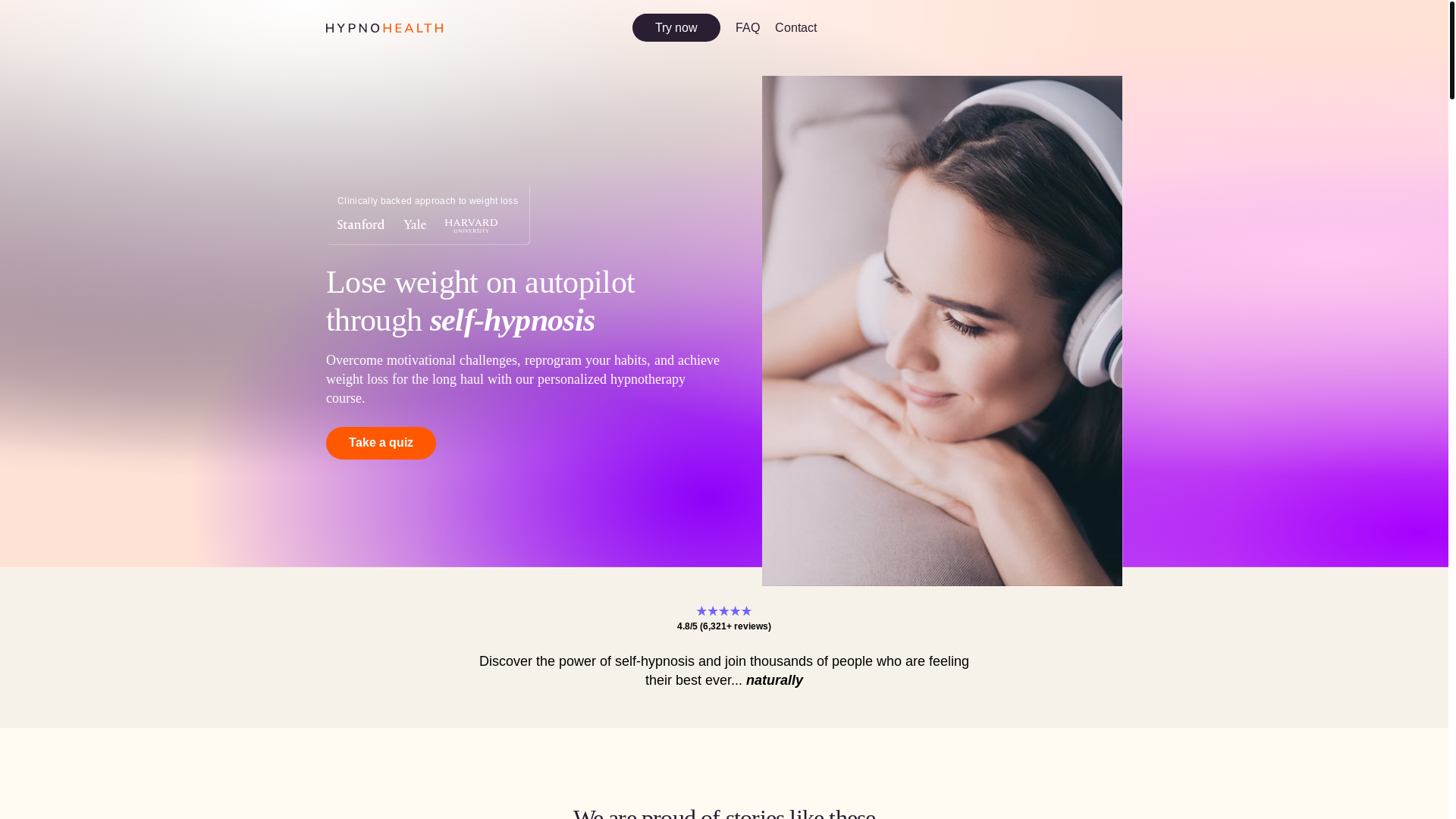 website screenshot of https://hypnotherapy-webapp.pages.dev/