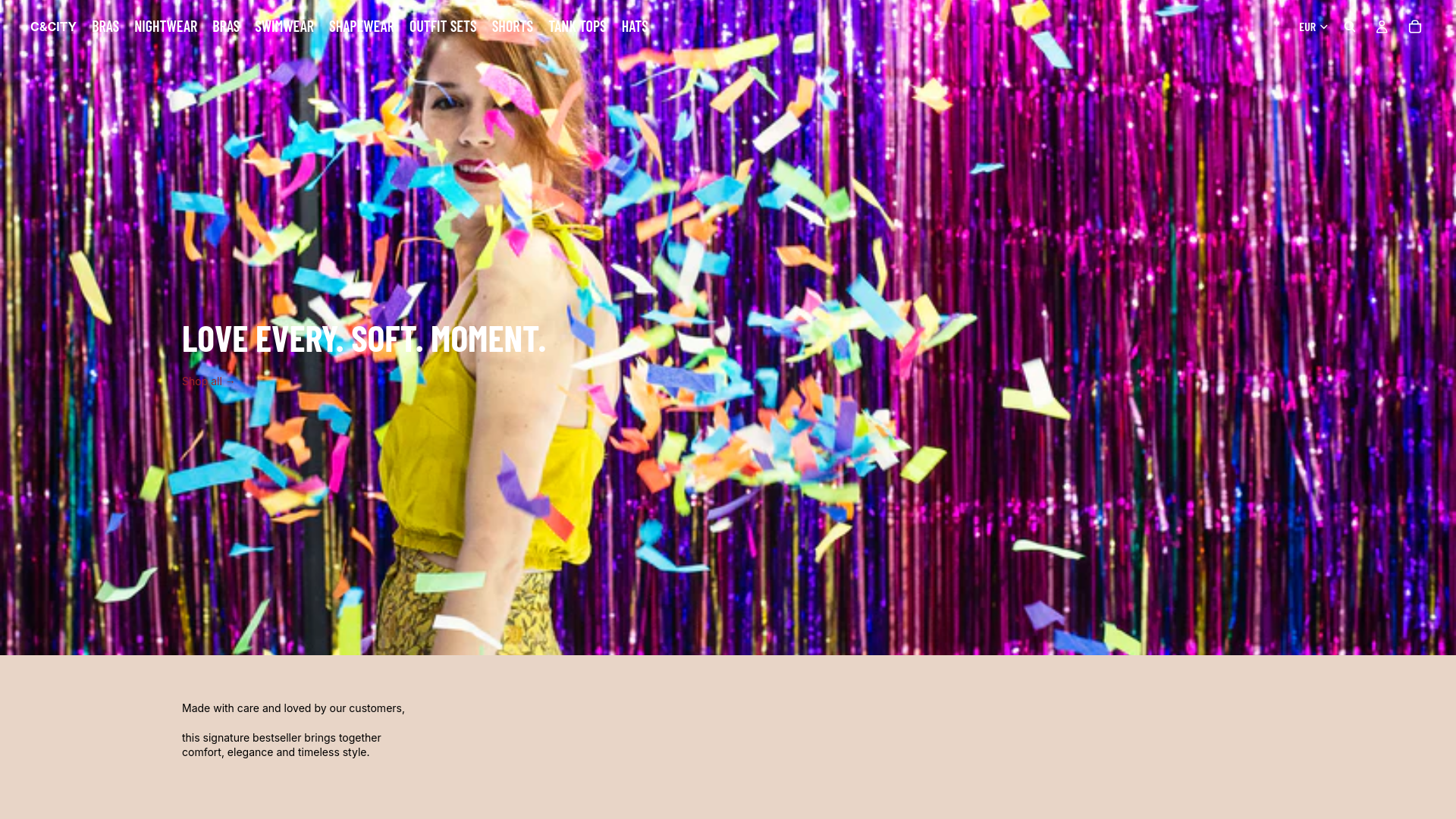 website screenshot of https://ccityshop.com/