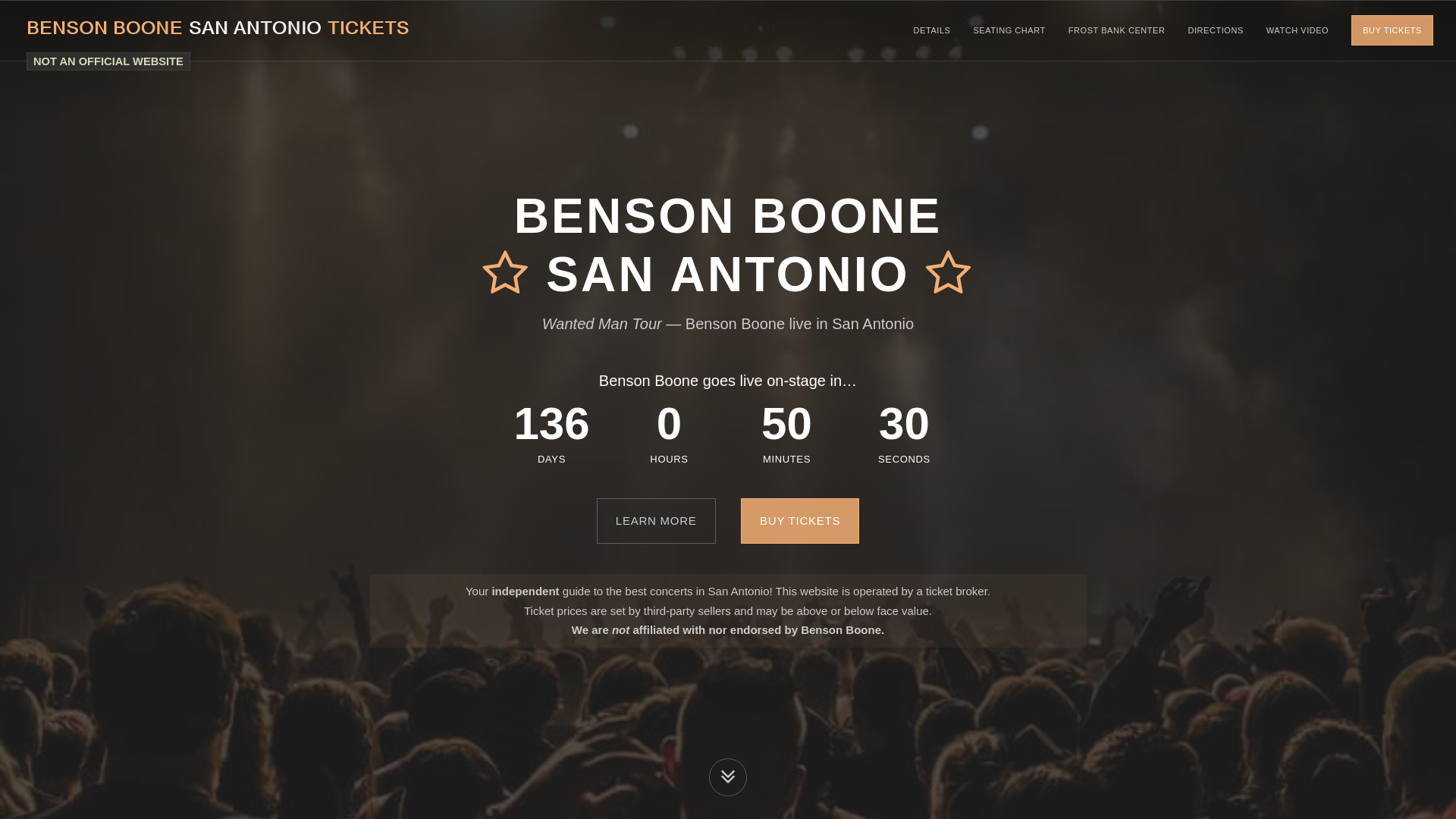 website screenshot of https://bensonboonesanantonio.com