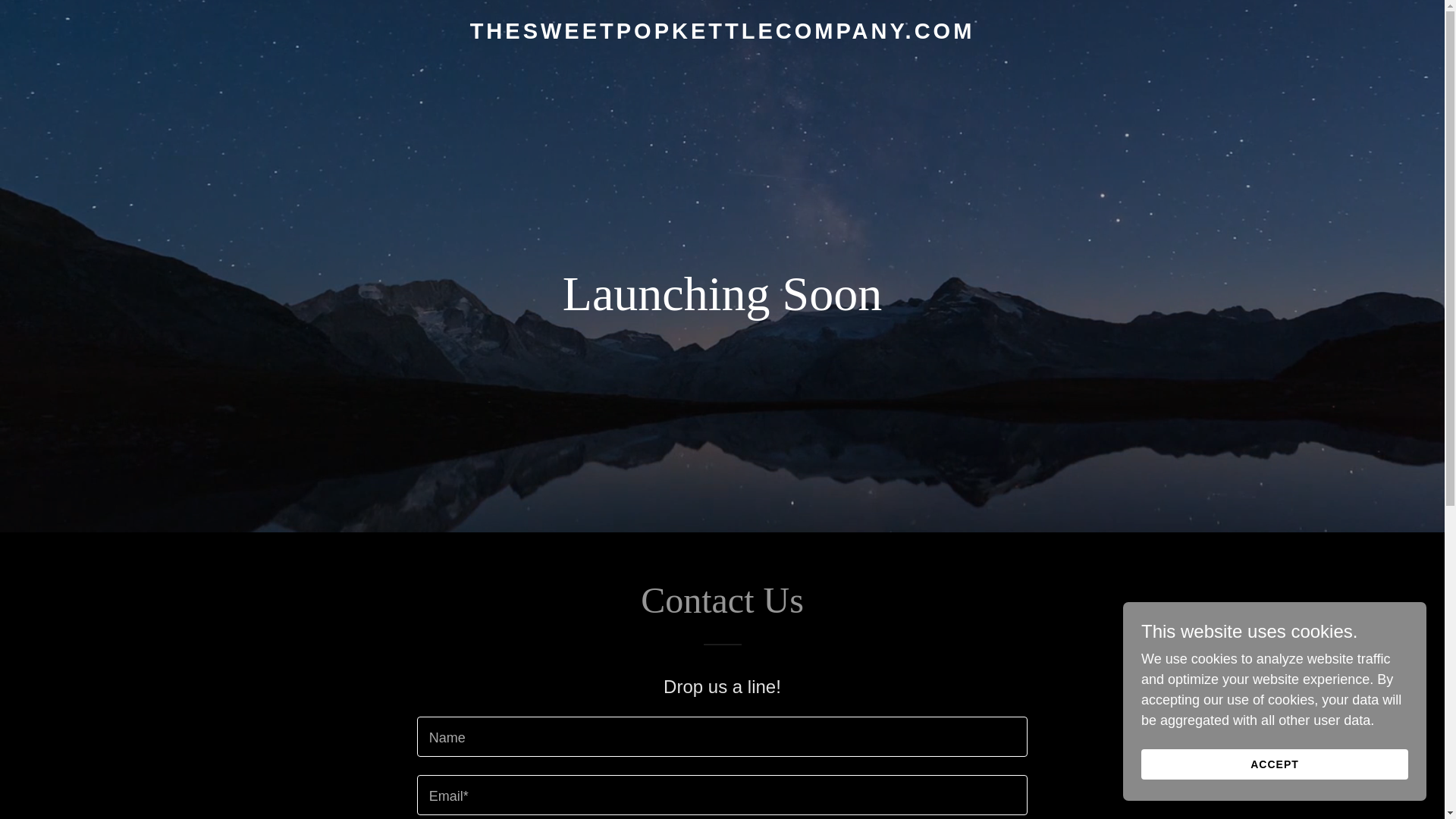 website screenshot of https://thesweetpopkettlecompany.com/