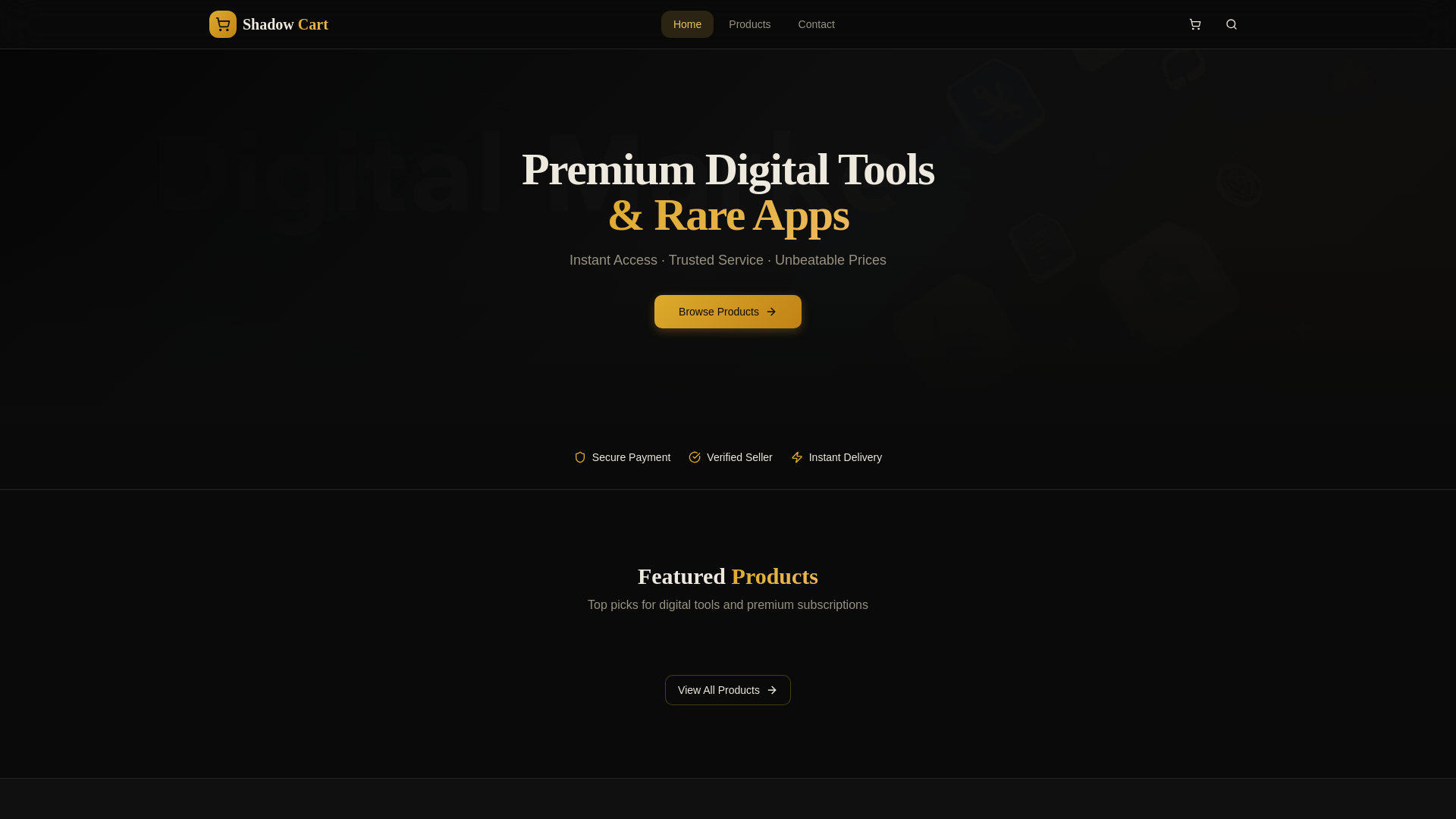 website screenshot of https://shadowcart.pages.dev/