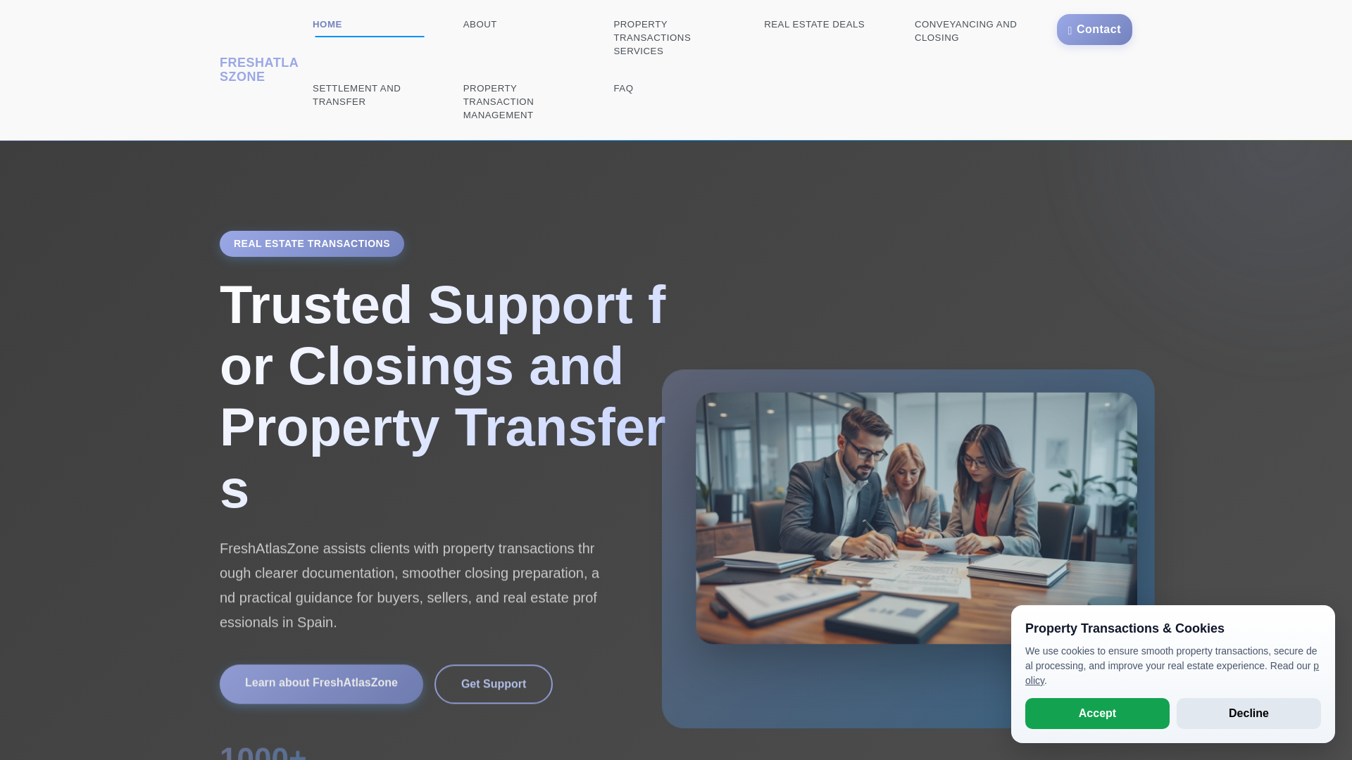 website screenshot of https://freshatlaszone.pro/