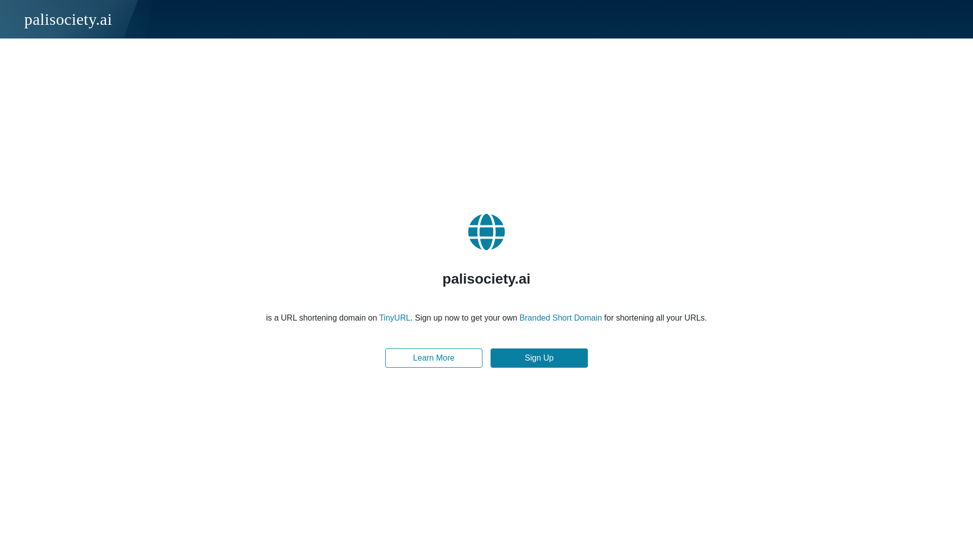 website screenshot of https://palisociety.ai