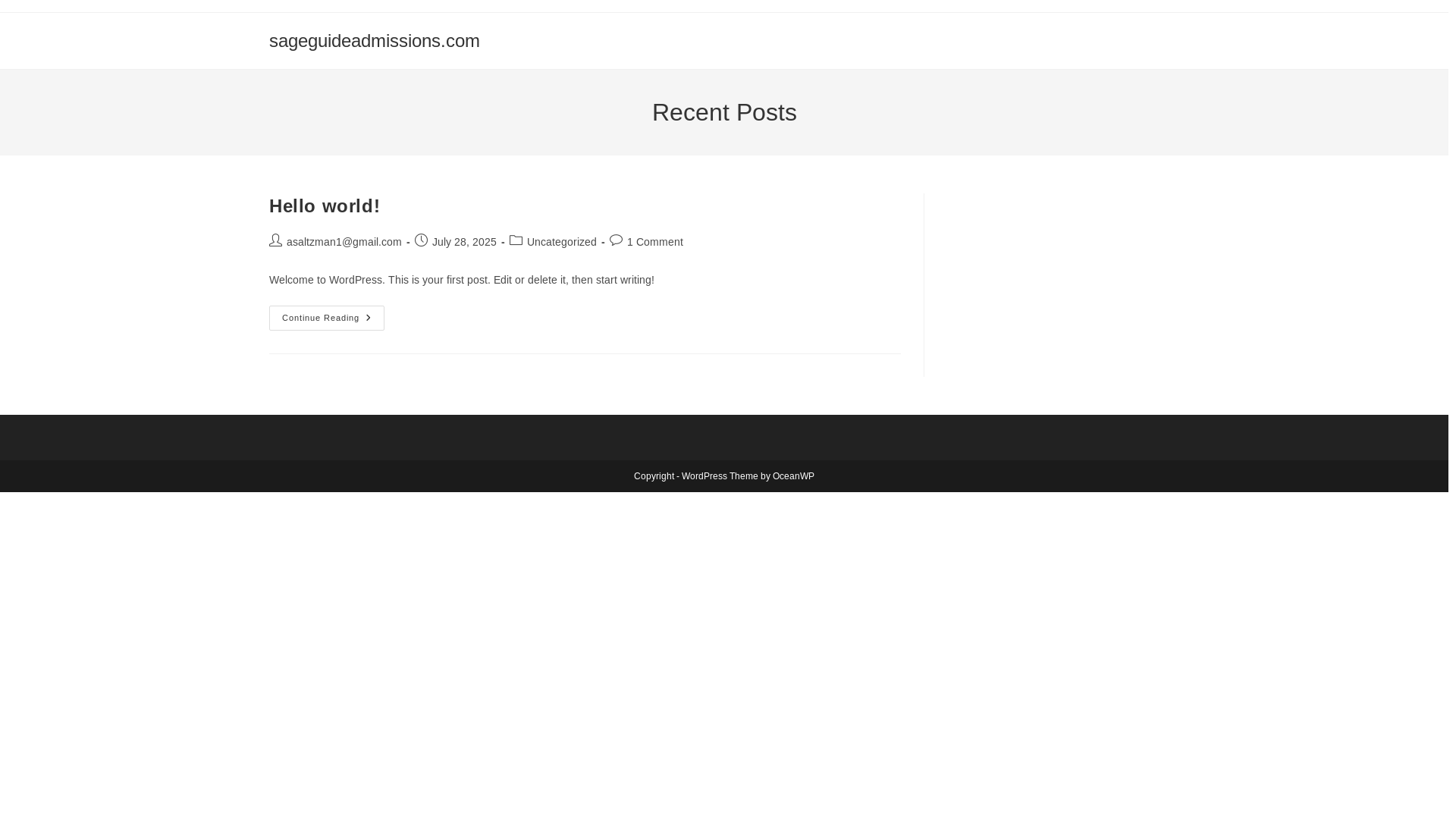 website screenshot of https://sageguideadmissions.com/