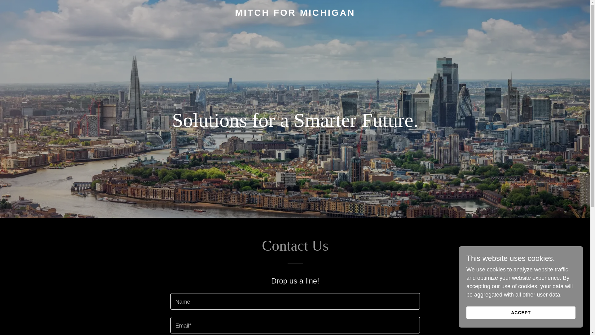 website screenshot of https://mitch4michigan.com/