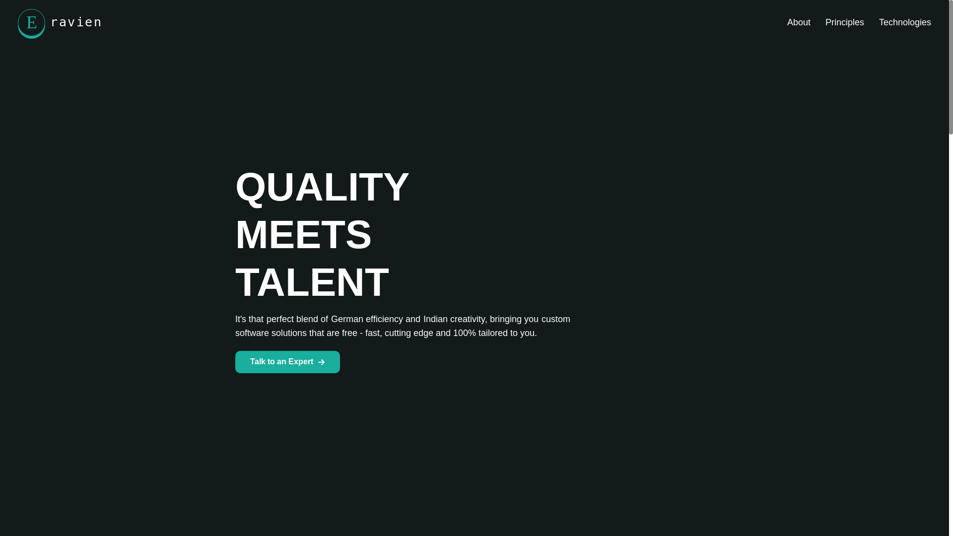 website screenshot of https://eravien.pages.dev/