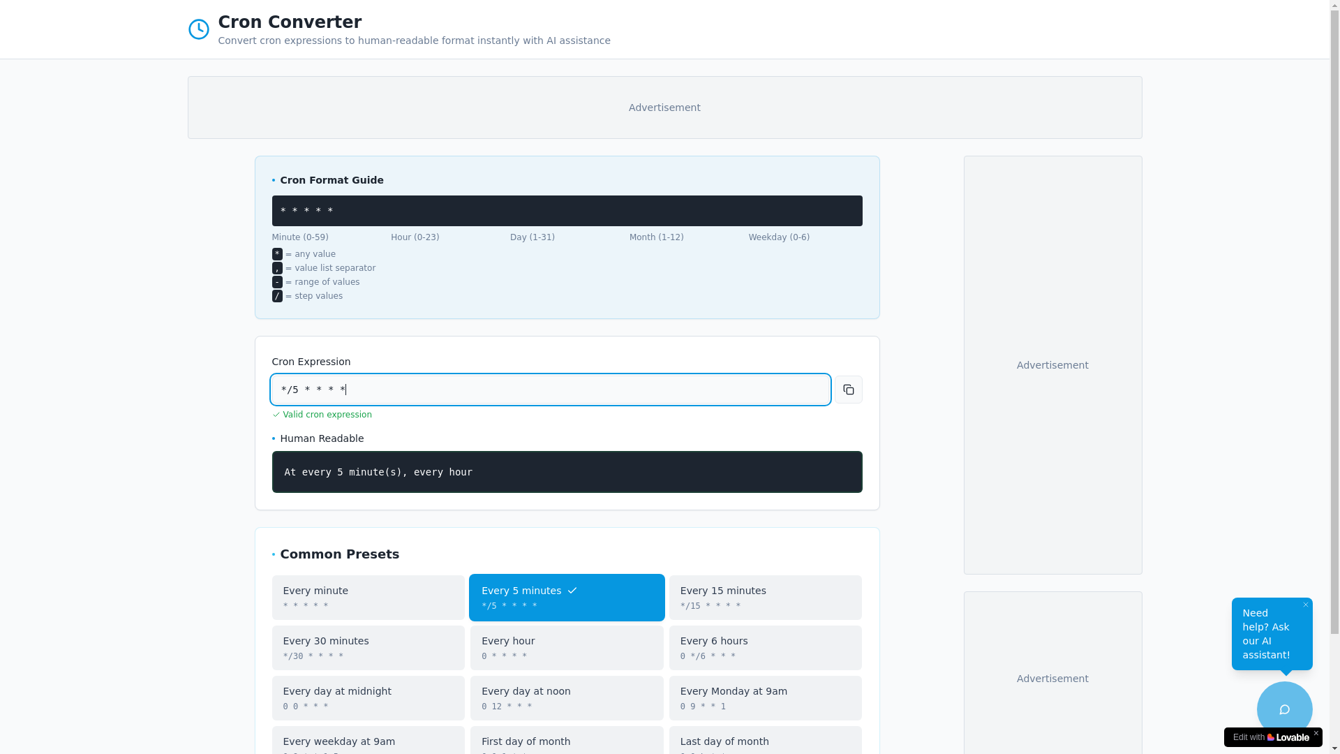 website screenshot of https://cronbot.dev/