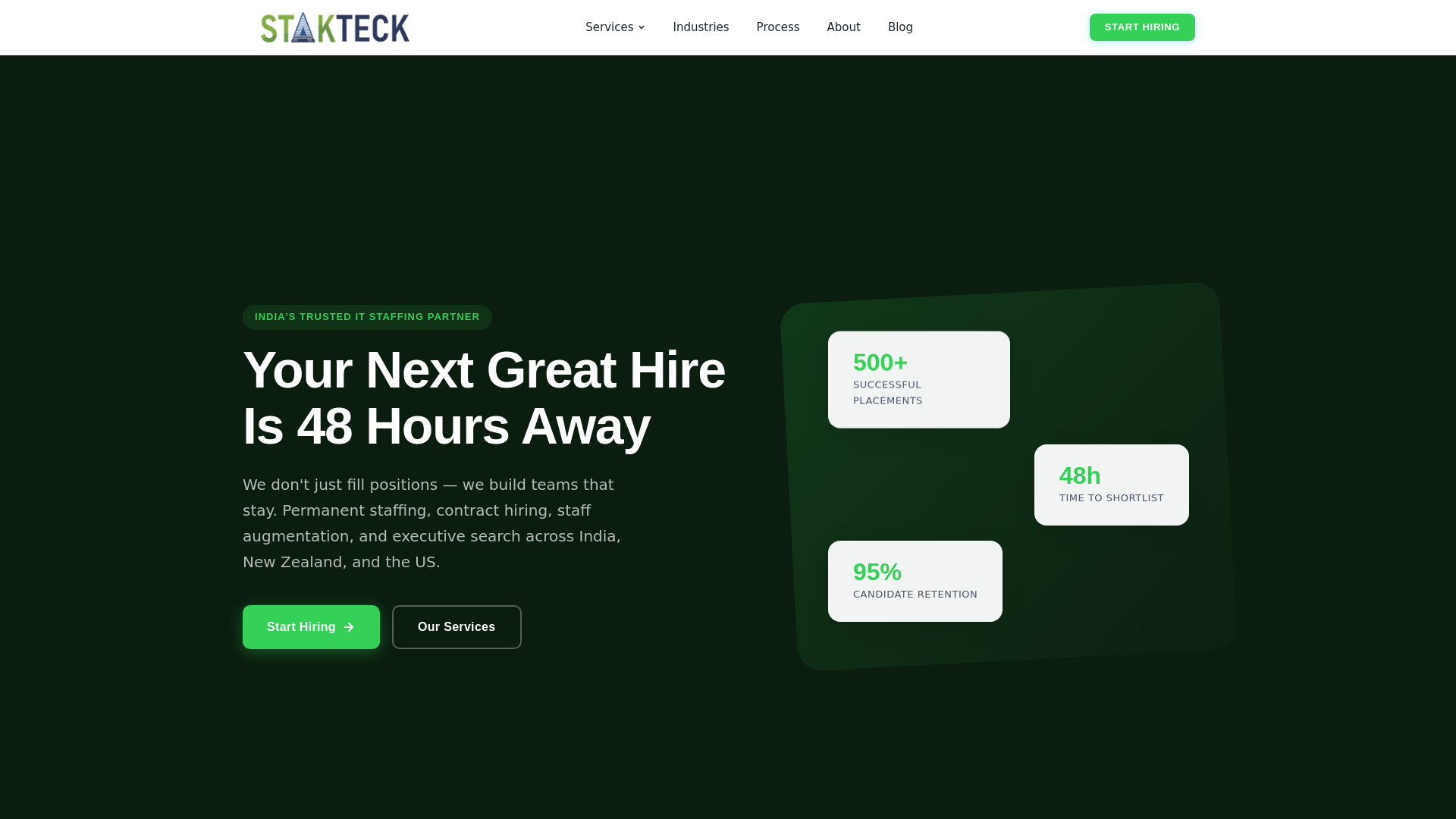 website screenshot of https://stakteck-com.pages.dev/