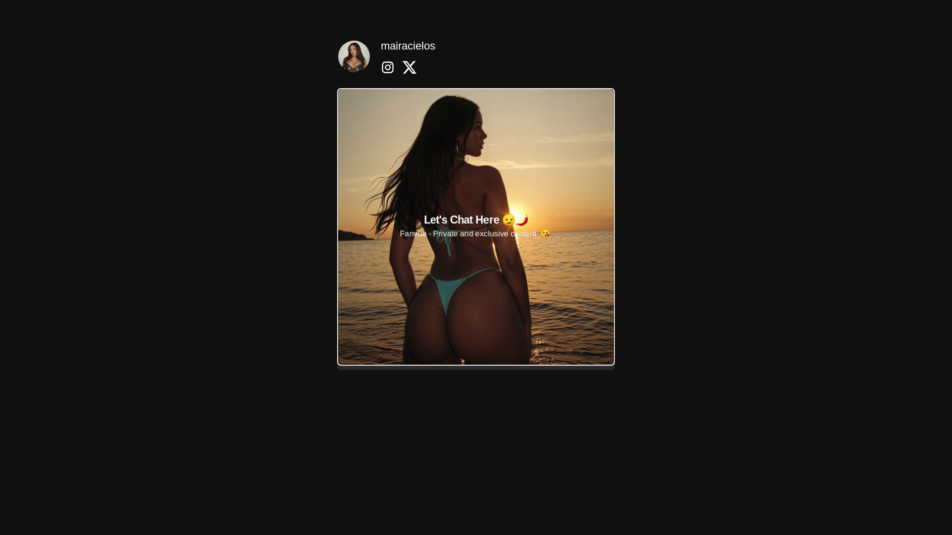 website screenshot of https://mairacielos.com/