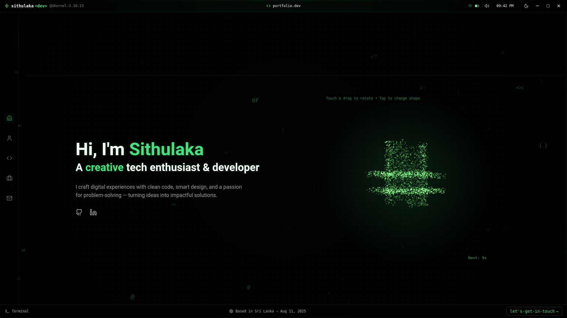 website screenshot of https://sithulaka-website.pages.dev/
