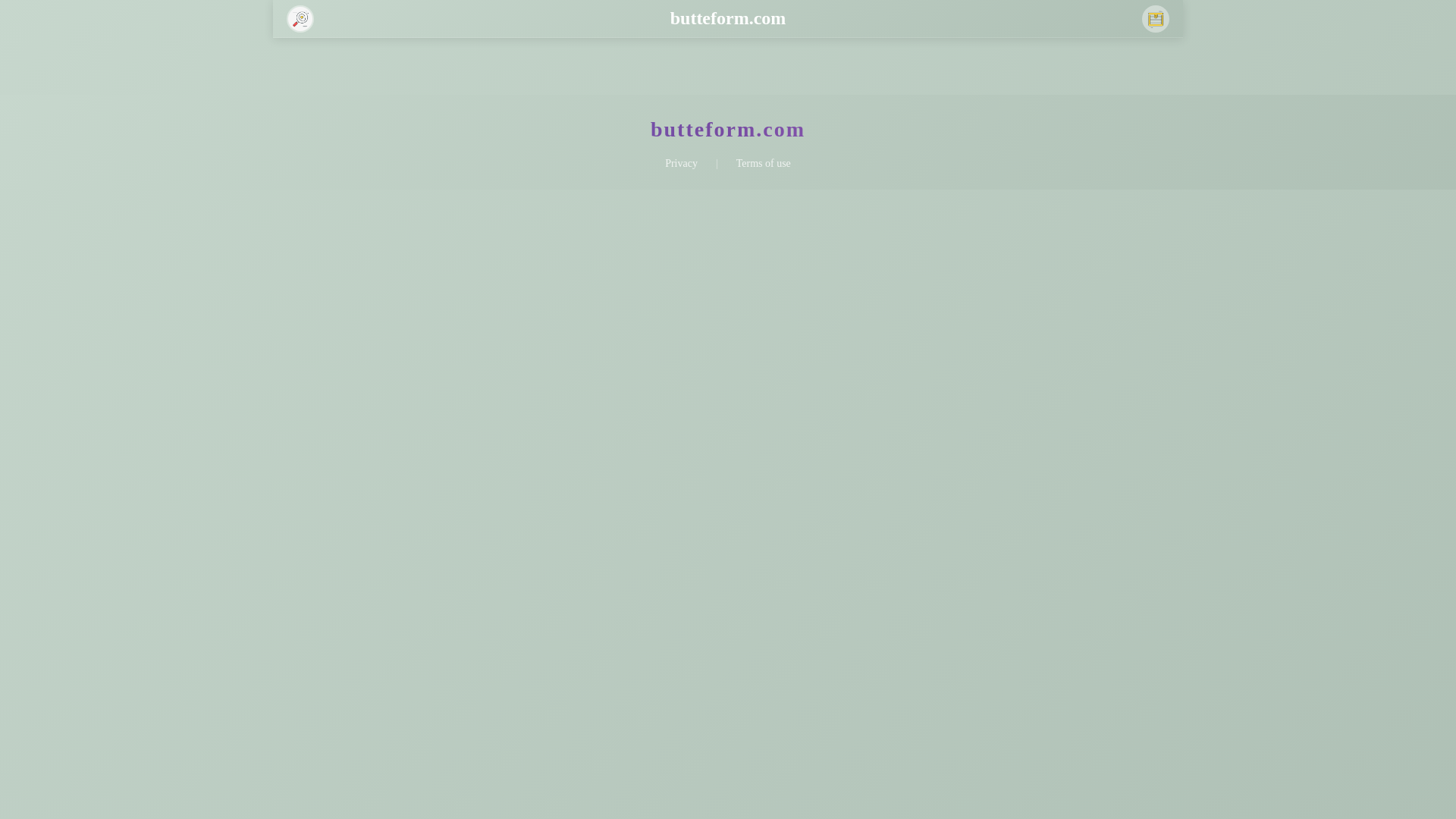 website screenshot of https://butteform.com/