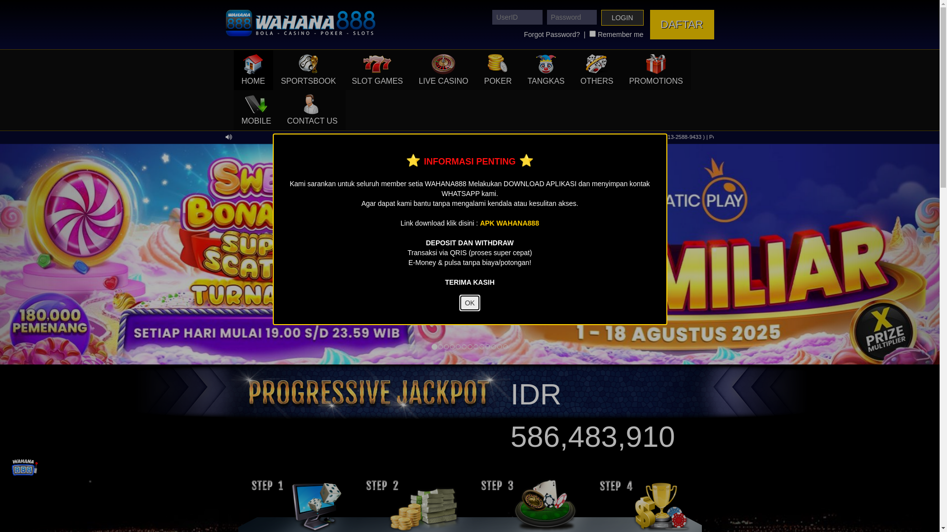 website screenshot of https://wahanareal.com/