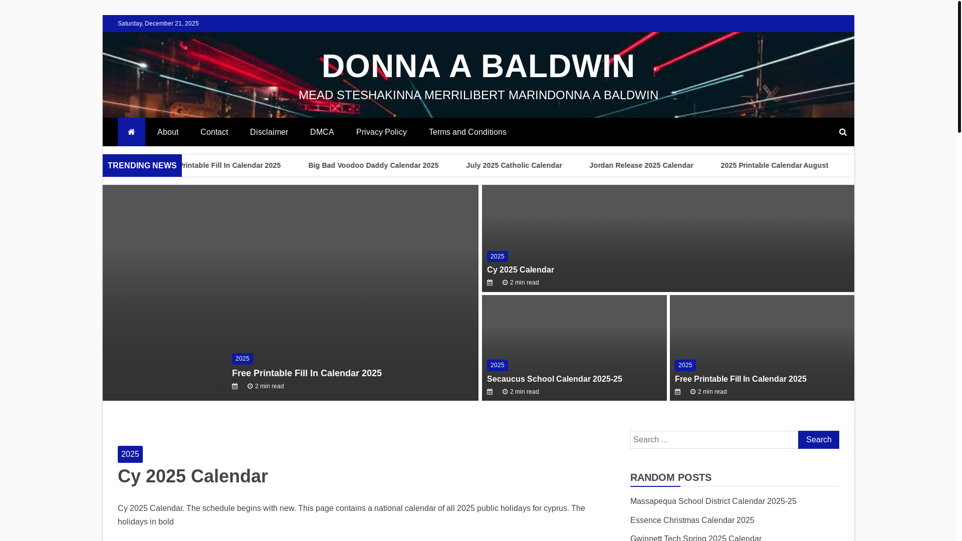 website screenshot of https://donnaabaldwinr.pages.dev/