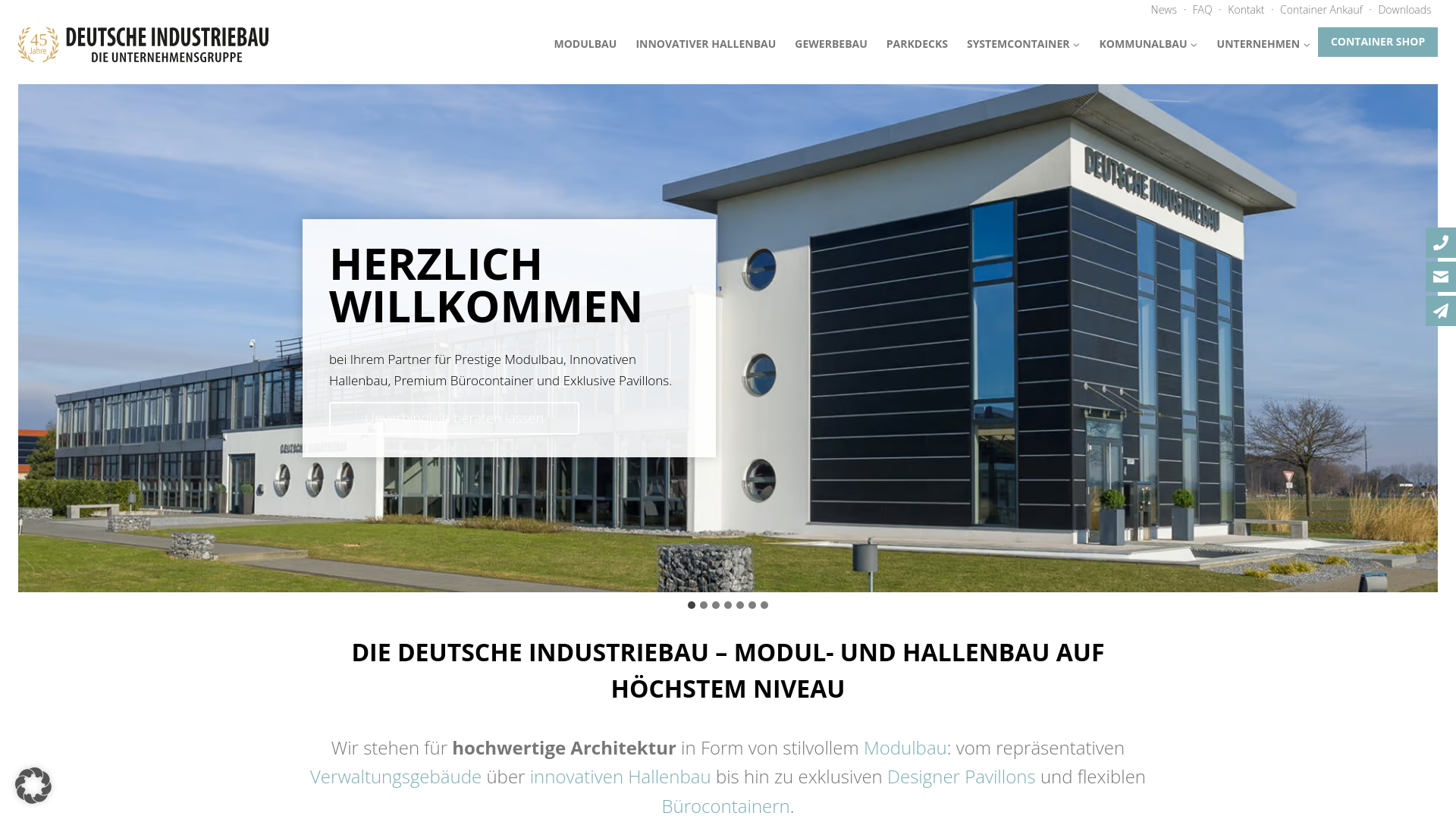website screenshot of https://deutsche-facility.com/