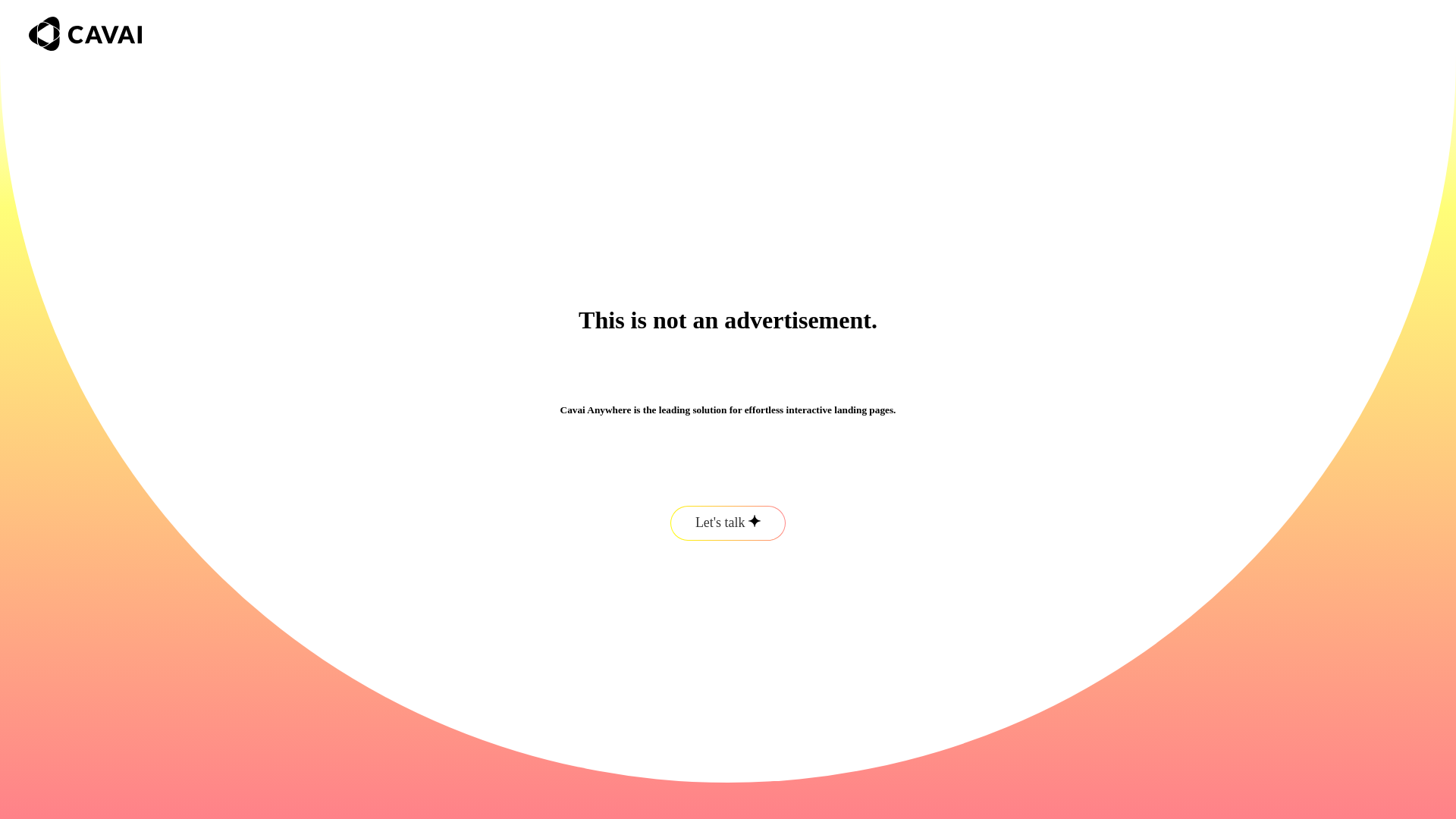 website screenshot of https://cavai-anywhere.pages.dev/