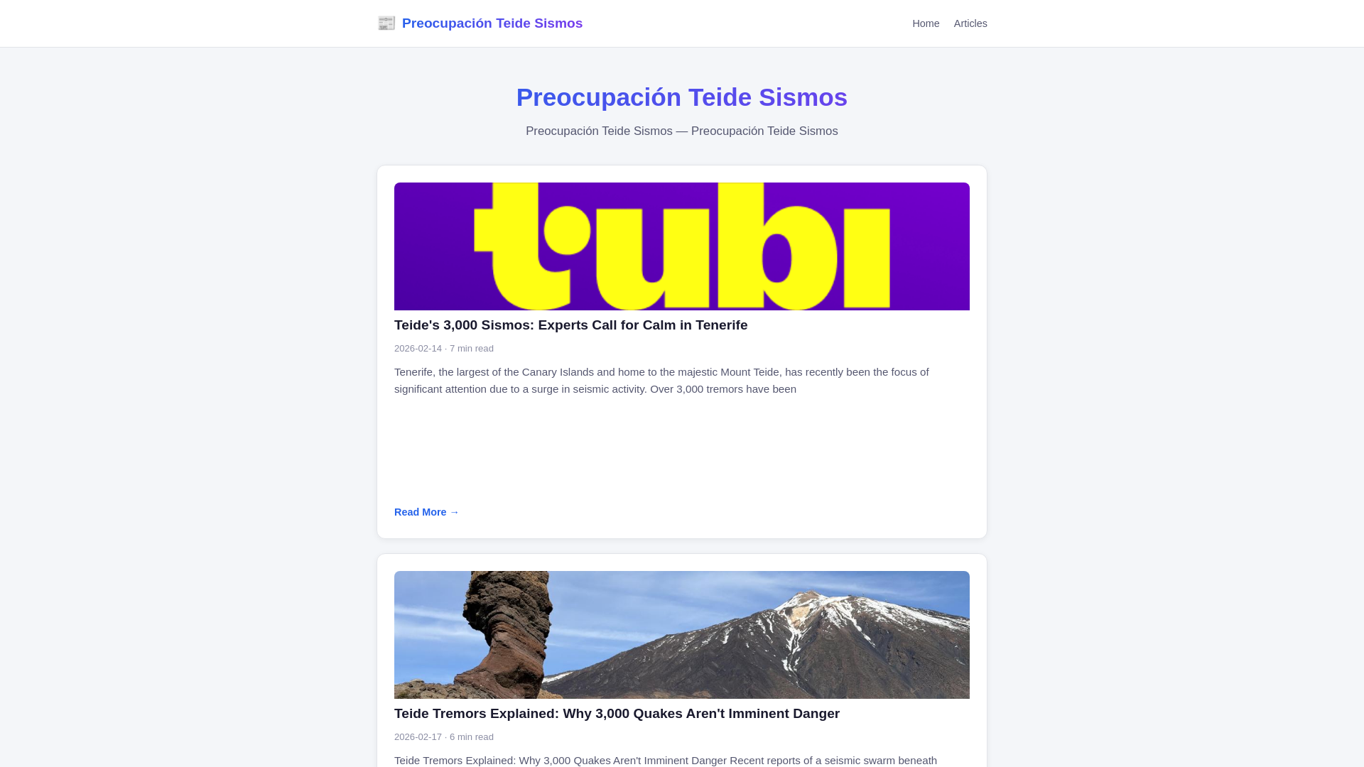 website screenshot of https://preocupacion-teide-sismos.pages.dev/