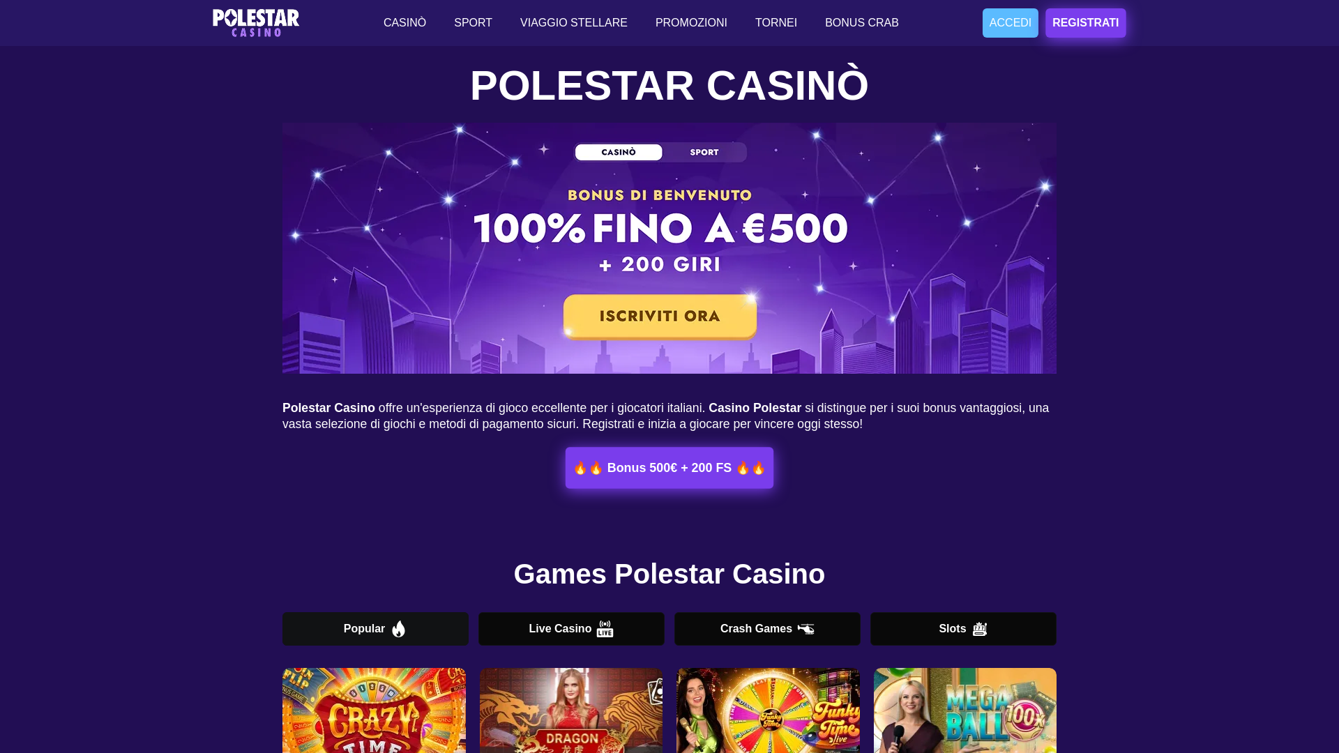 website screenshot of https://polestarcasino-it-6876.pages.dev/