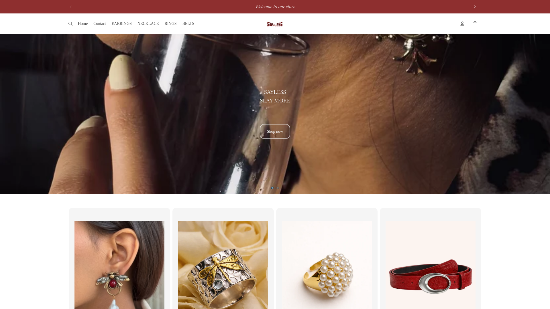 website screenshot of https://saylesss.in