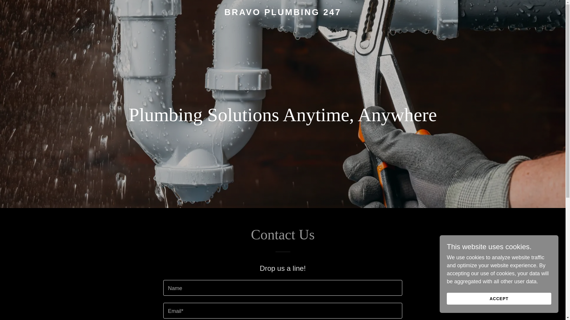 website screenshot of https://bravoplumbing247.com/
