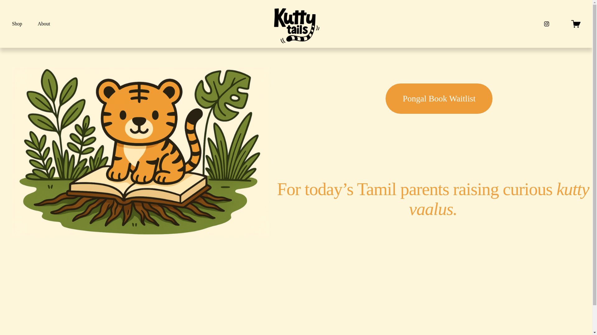 website screenshot of https://kuttytails.com/