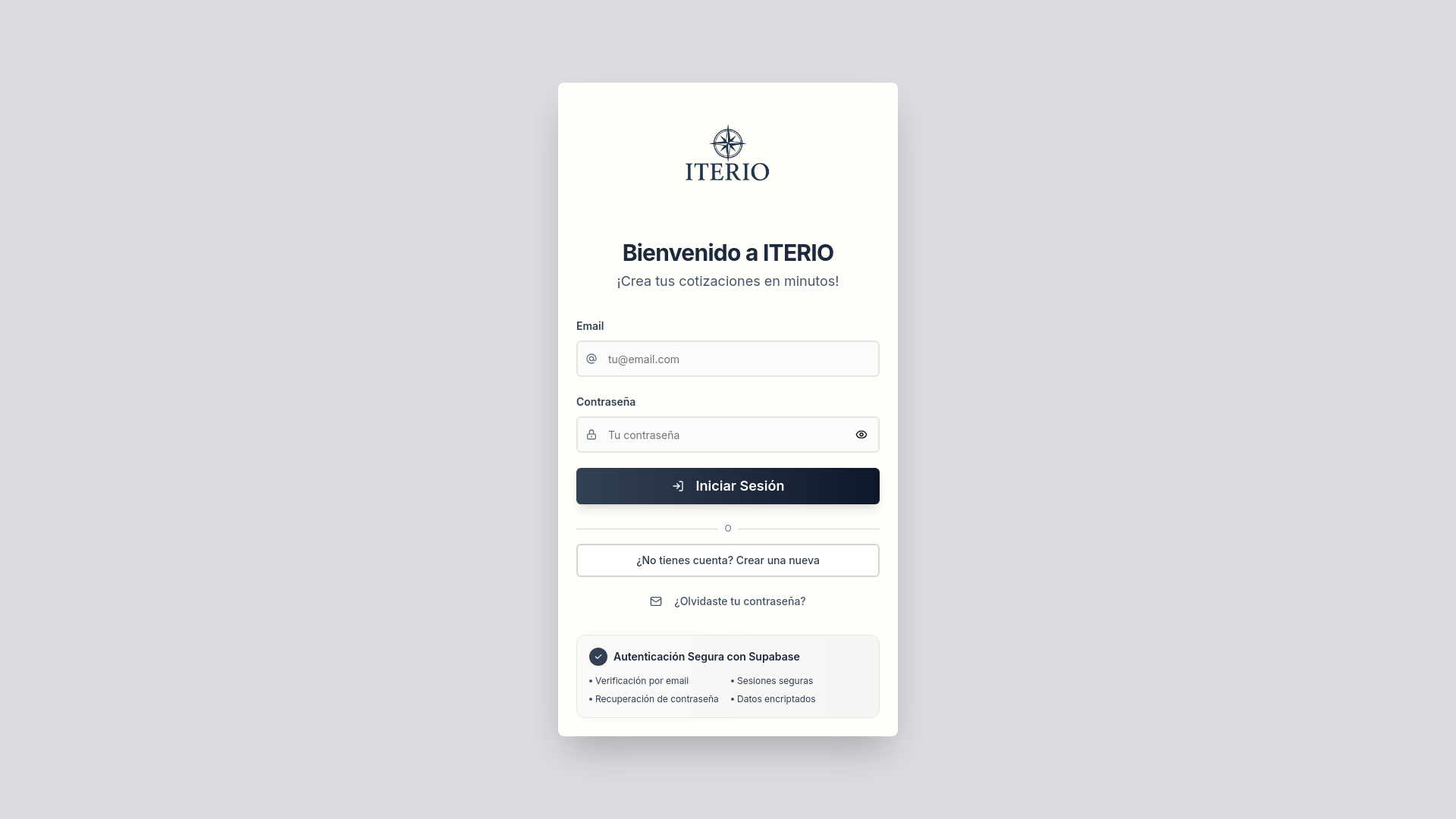 website screenshot of https://iterioapp.com/