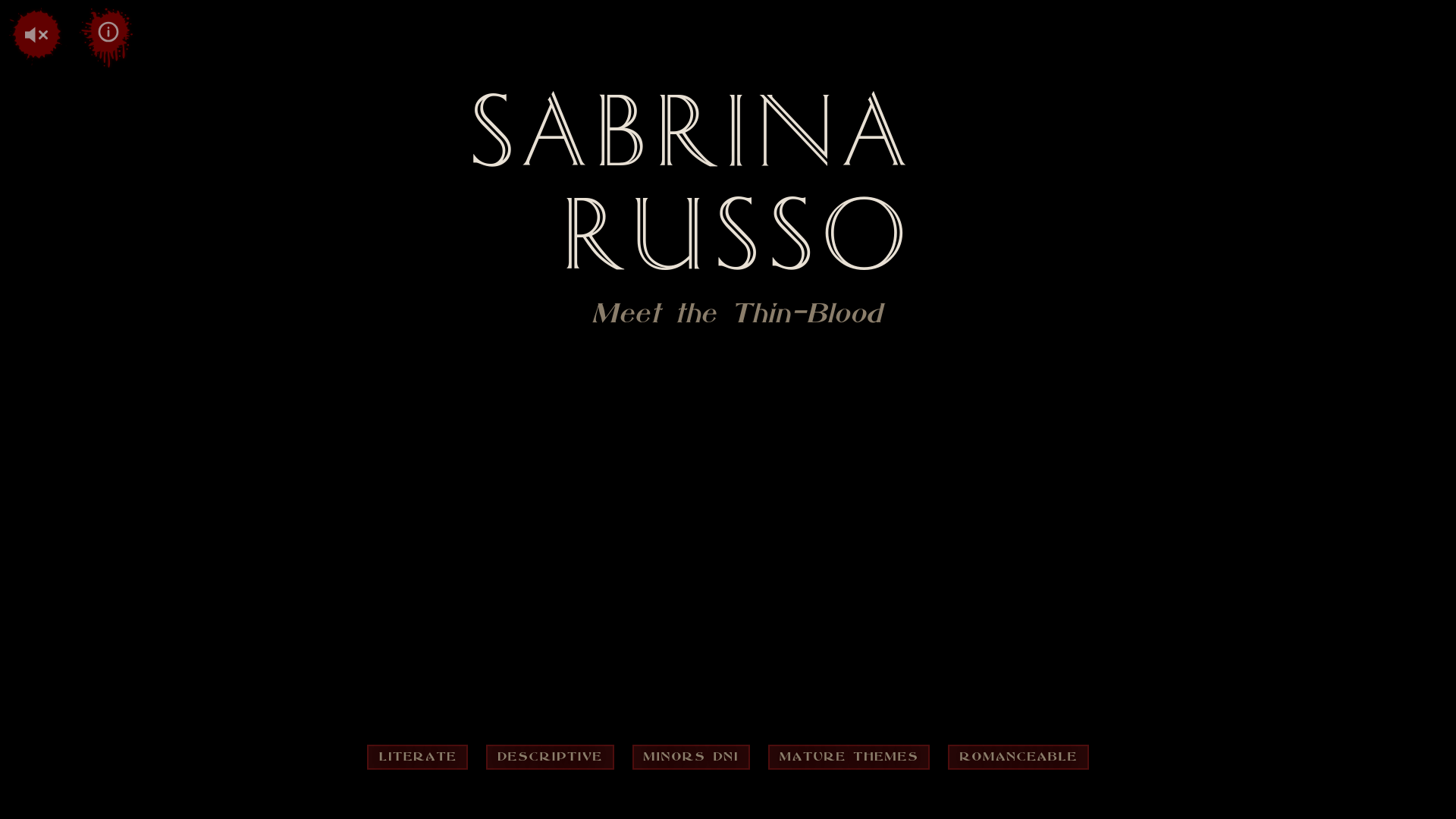 website screenshot of https://sabrinarusso.info/