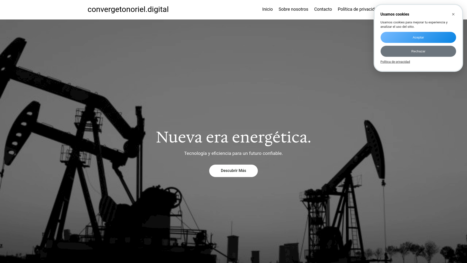 website screenshot of https://convergetonoriel.digital