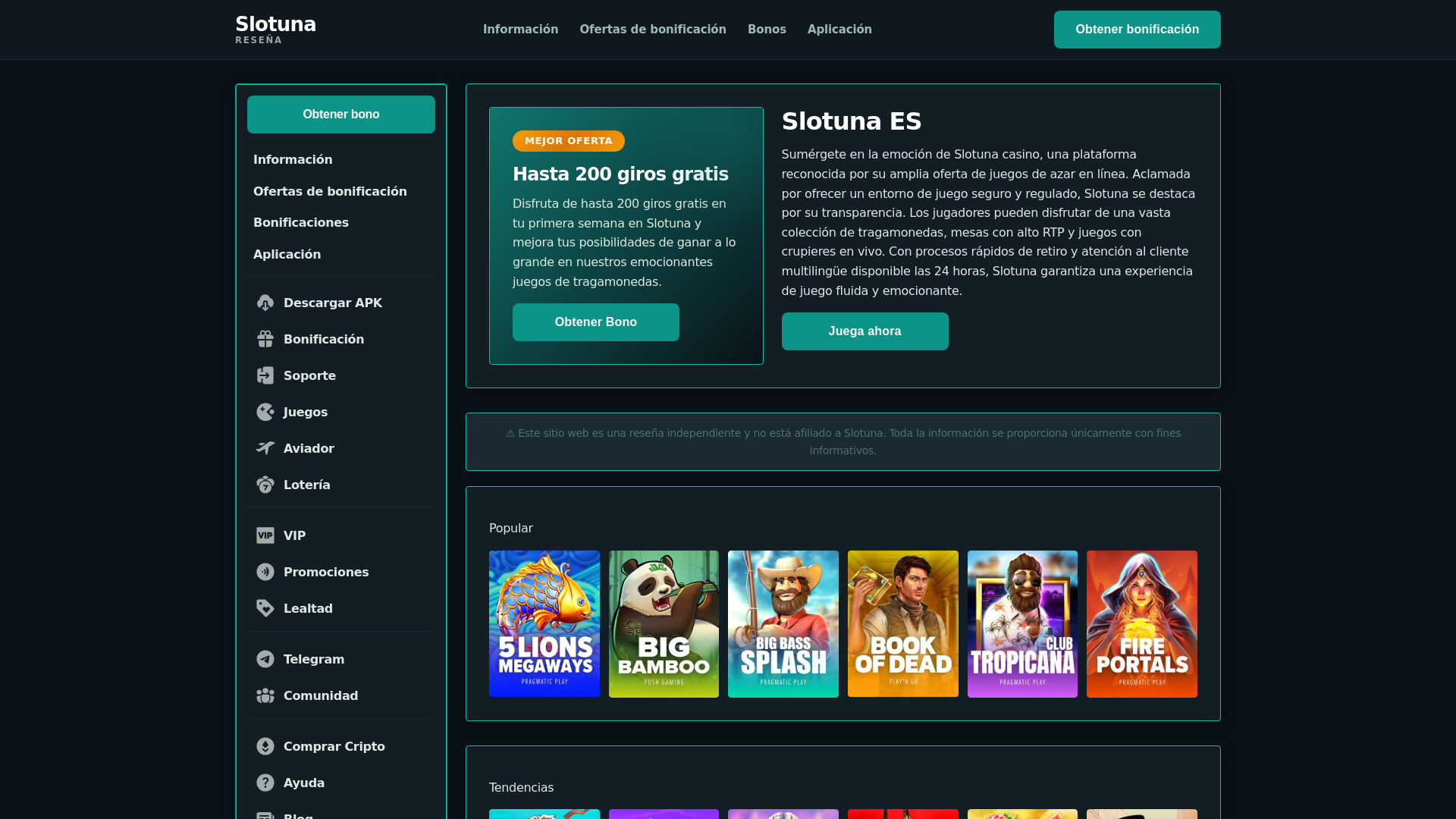 website screenshot of https://slotunaes-com.pages.dev/