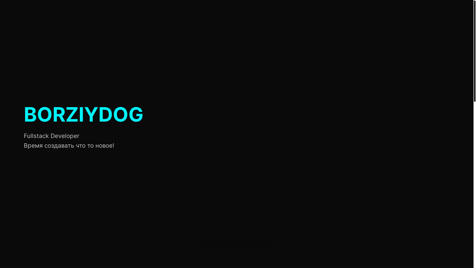 website screenshot of https://borziydog.tech/