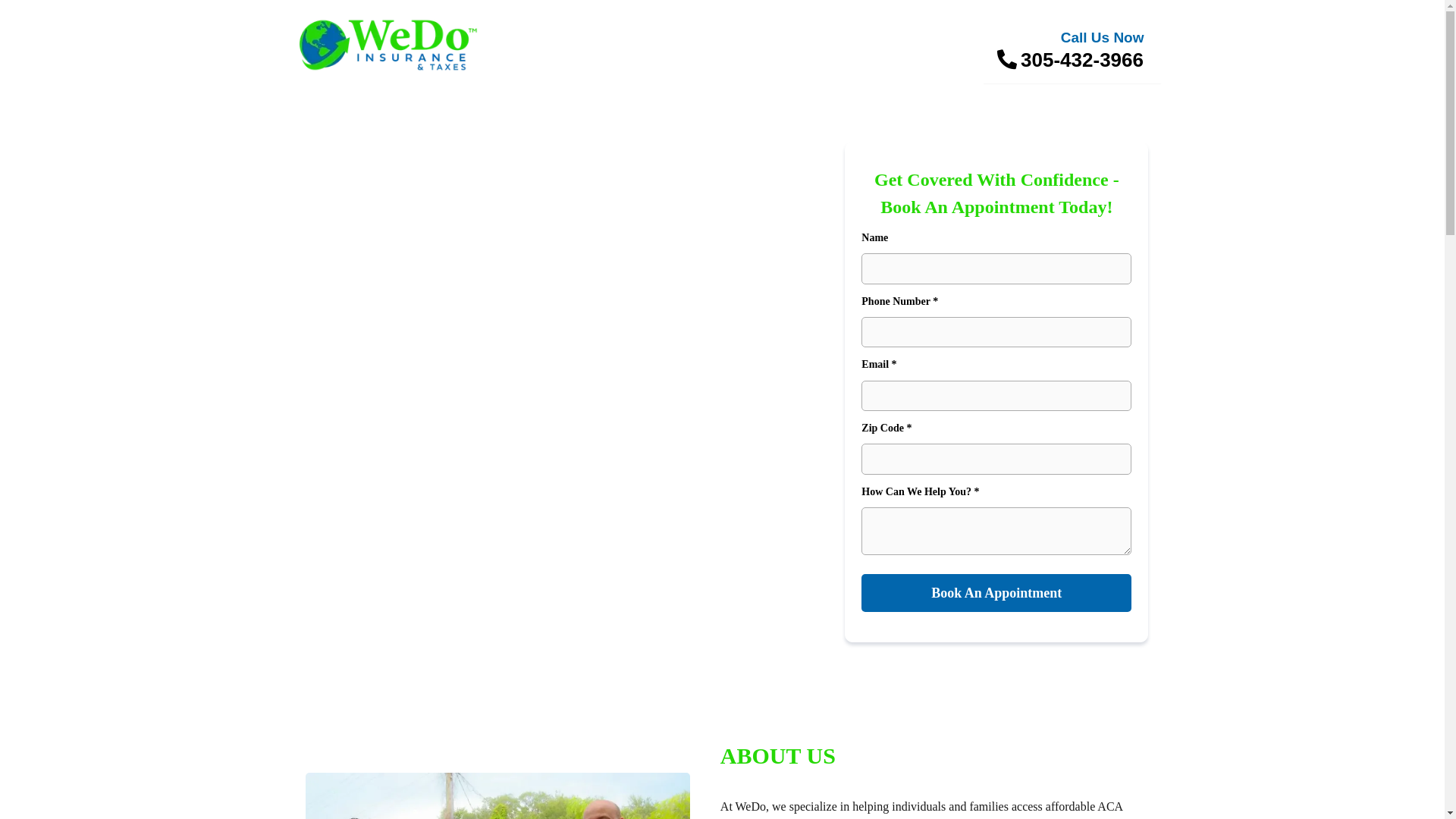 website screenshot of https://wedoinsuranceandtaxes.co/