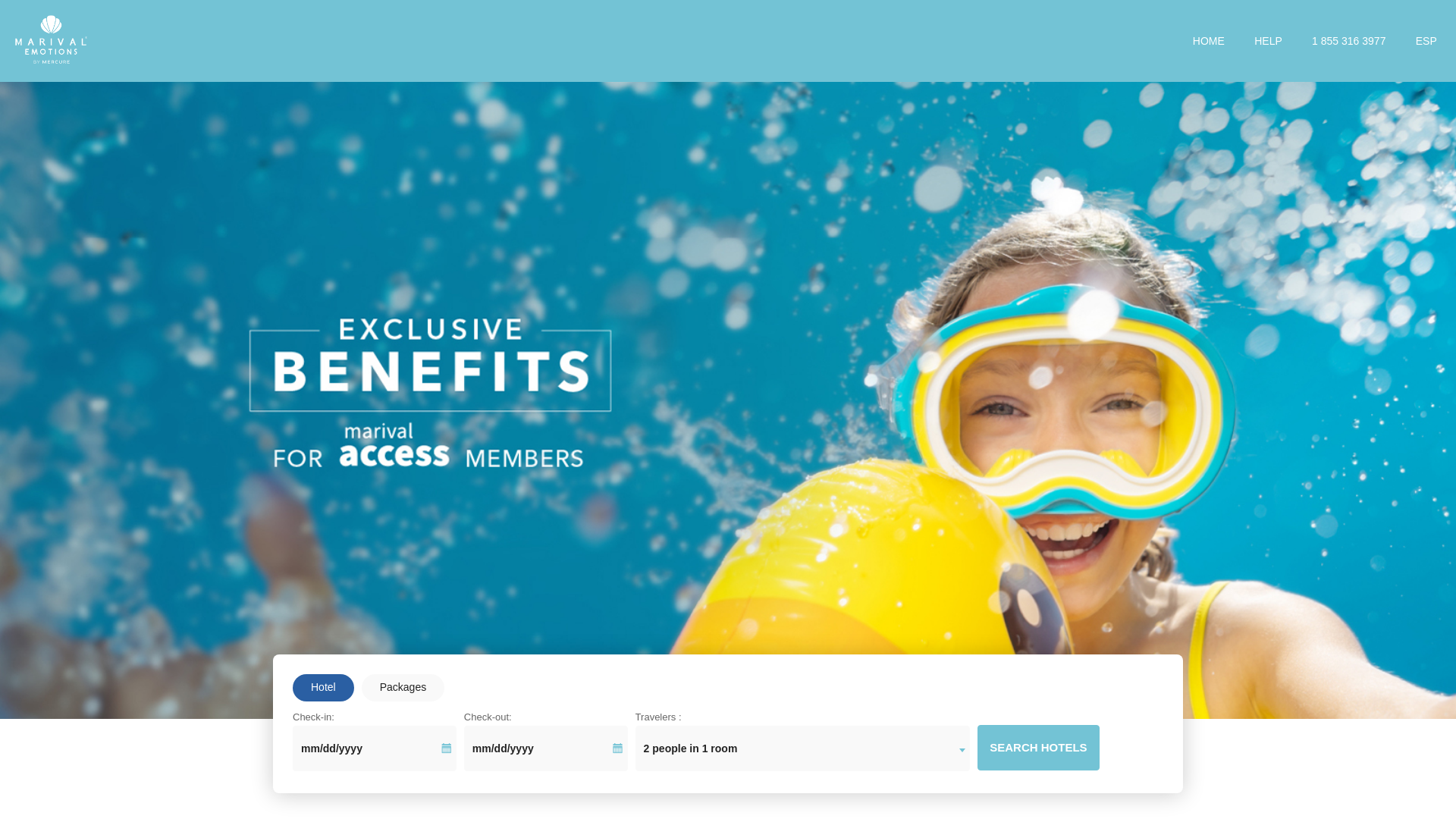 website screenshot of https://book.marivalemotions.com/