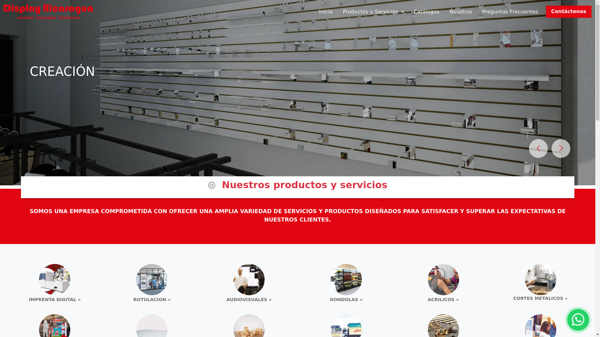 website screenshot of https://displaynicaragua.pages.dev/