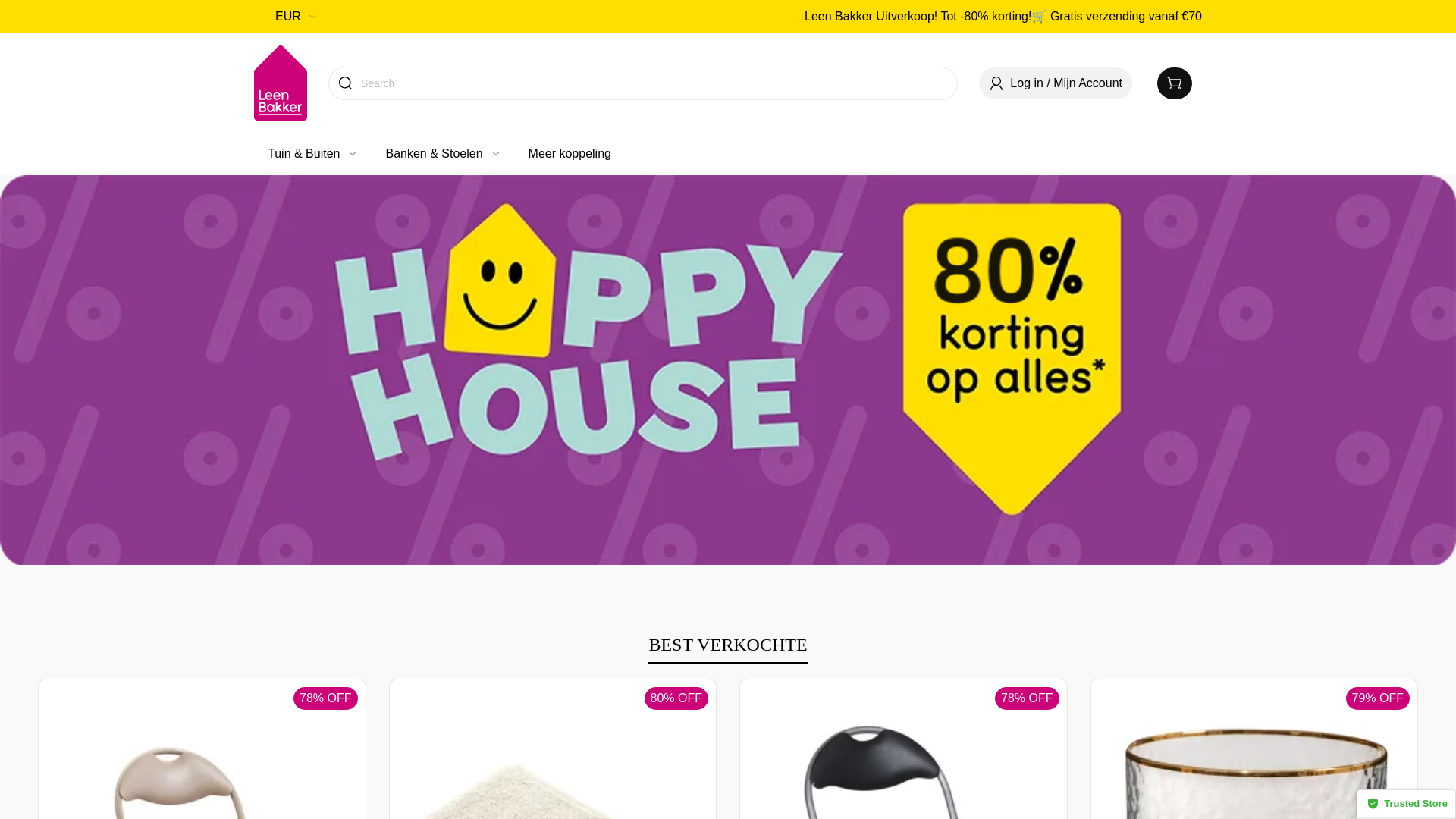 website screenshot of http://leenbakkerstore.com/