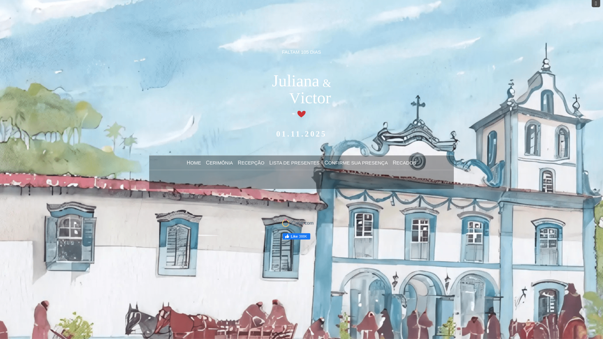 website screenshot of https://juliana-victor.com.br/