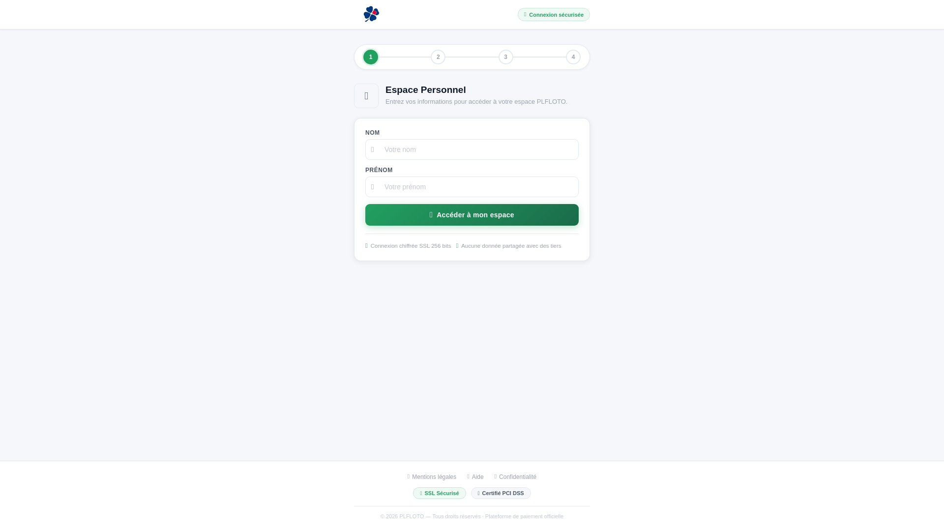website screenshot of https://lotoplf.com/