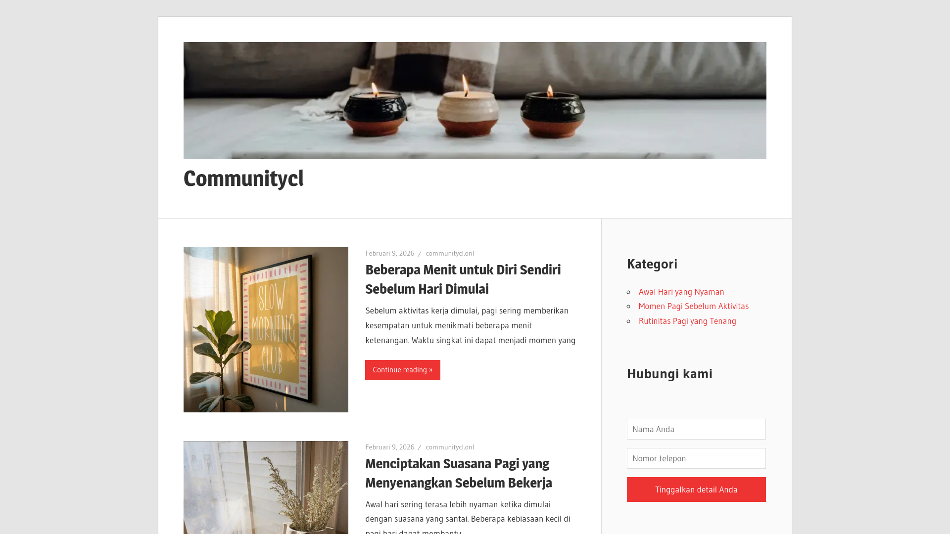 website screenshot of https://communitycl.onl/