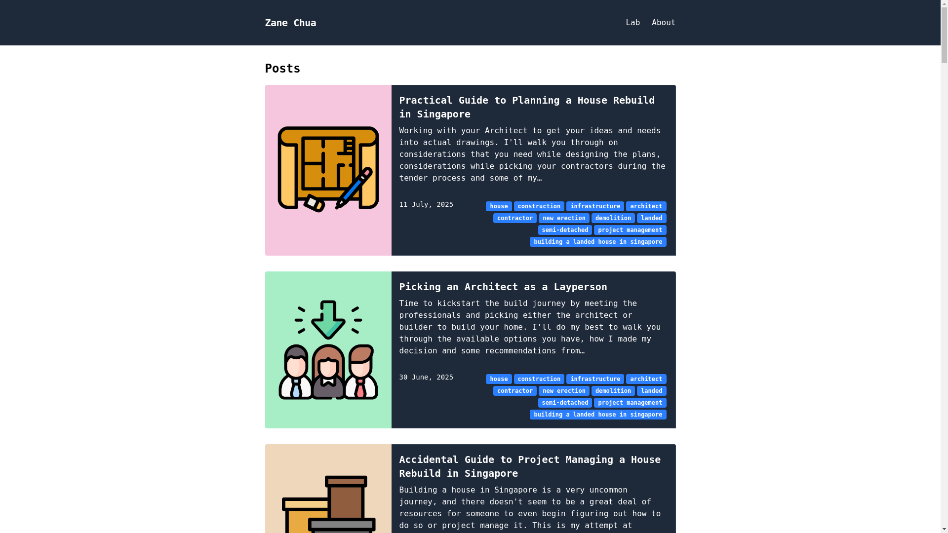 website screenshot of https://zanechua.pages.dev/