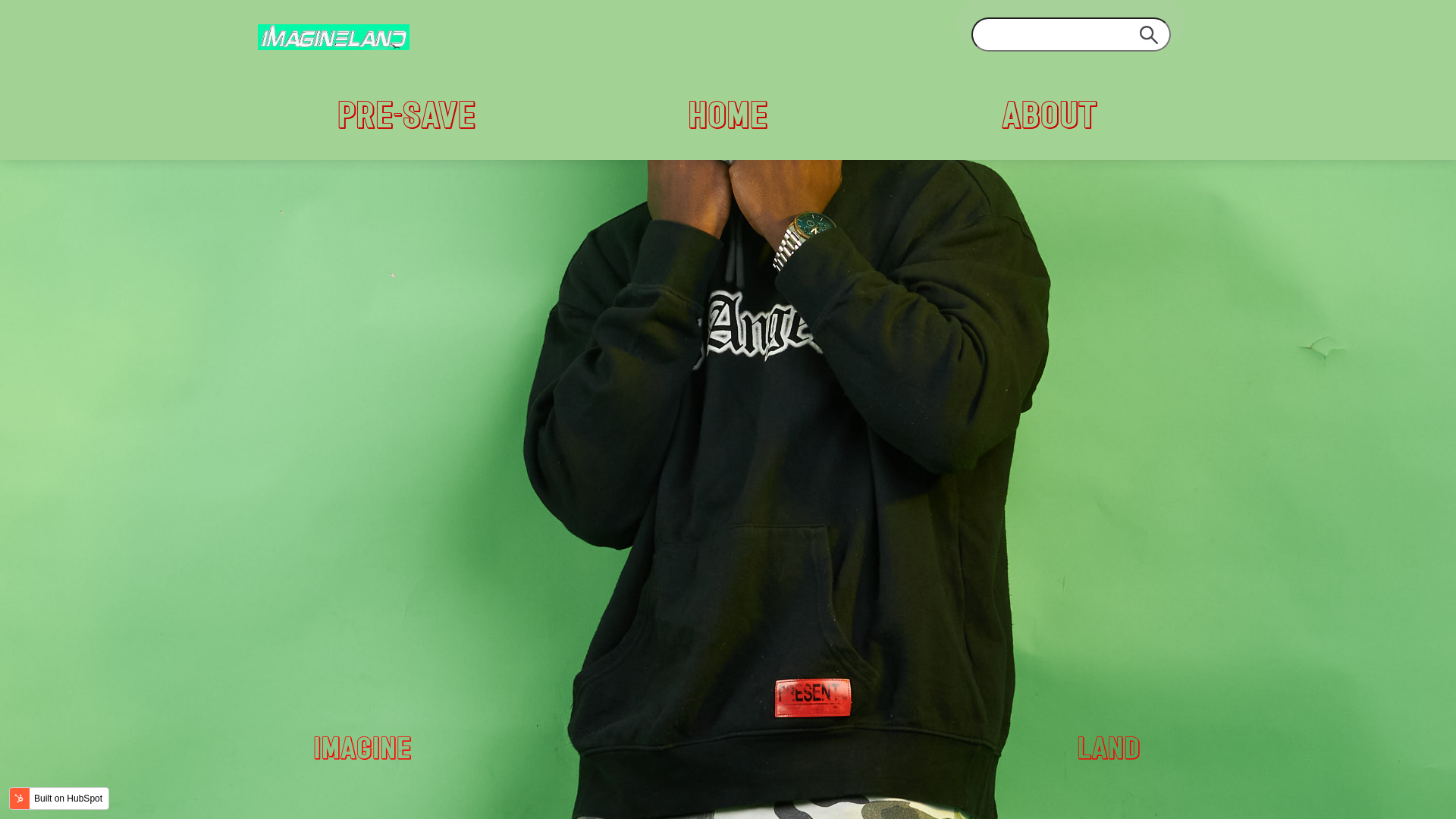 website screenshot of https://imagineland.live/