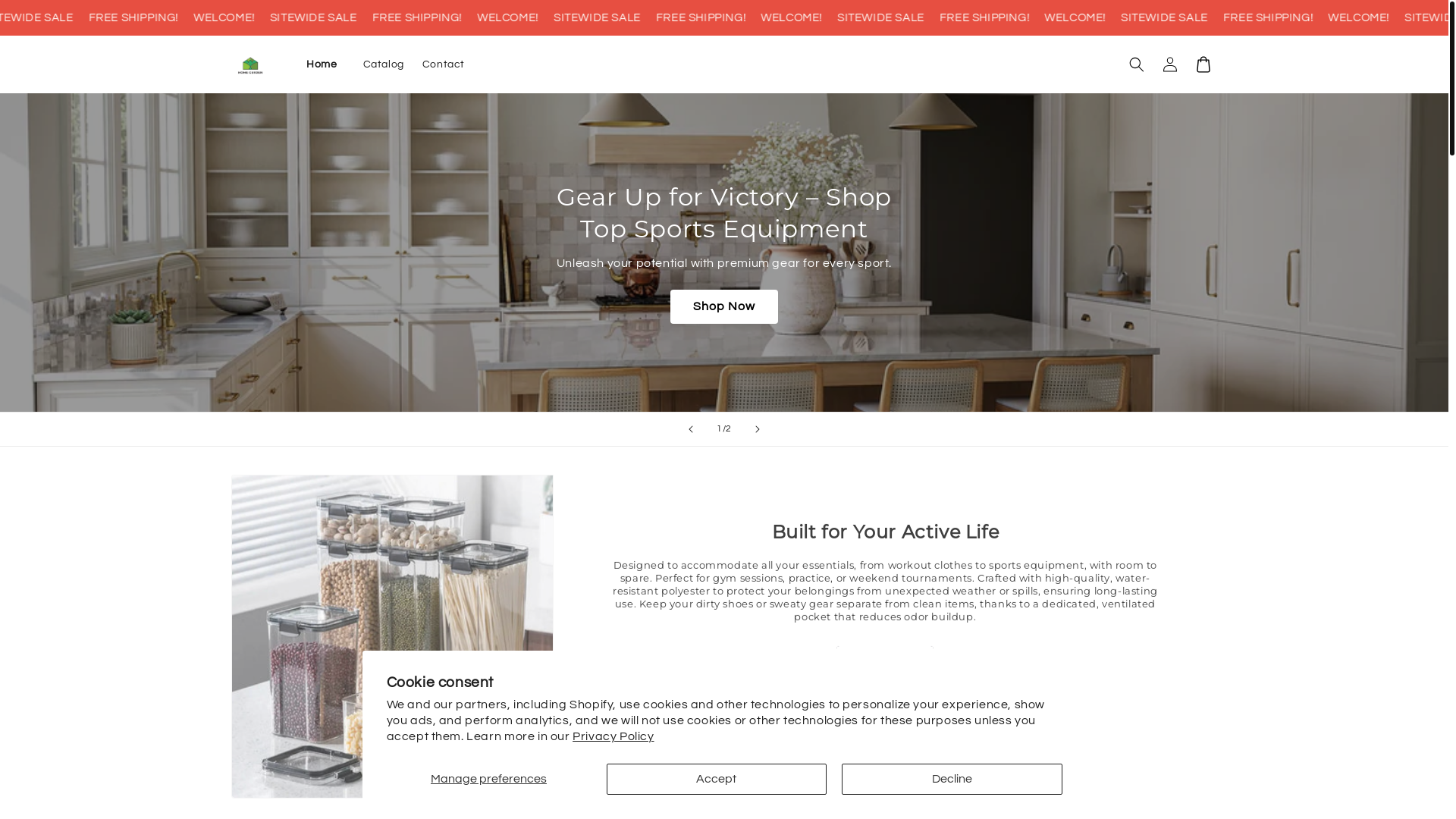 website screenshot of https://oceauraa.store/