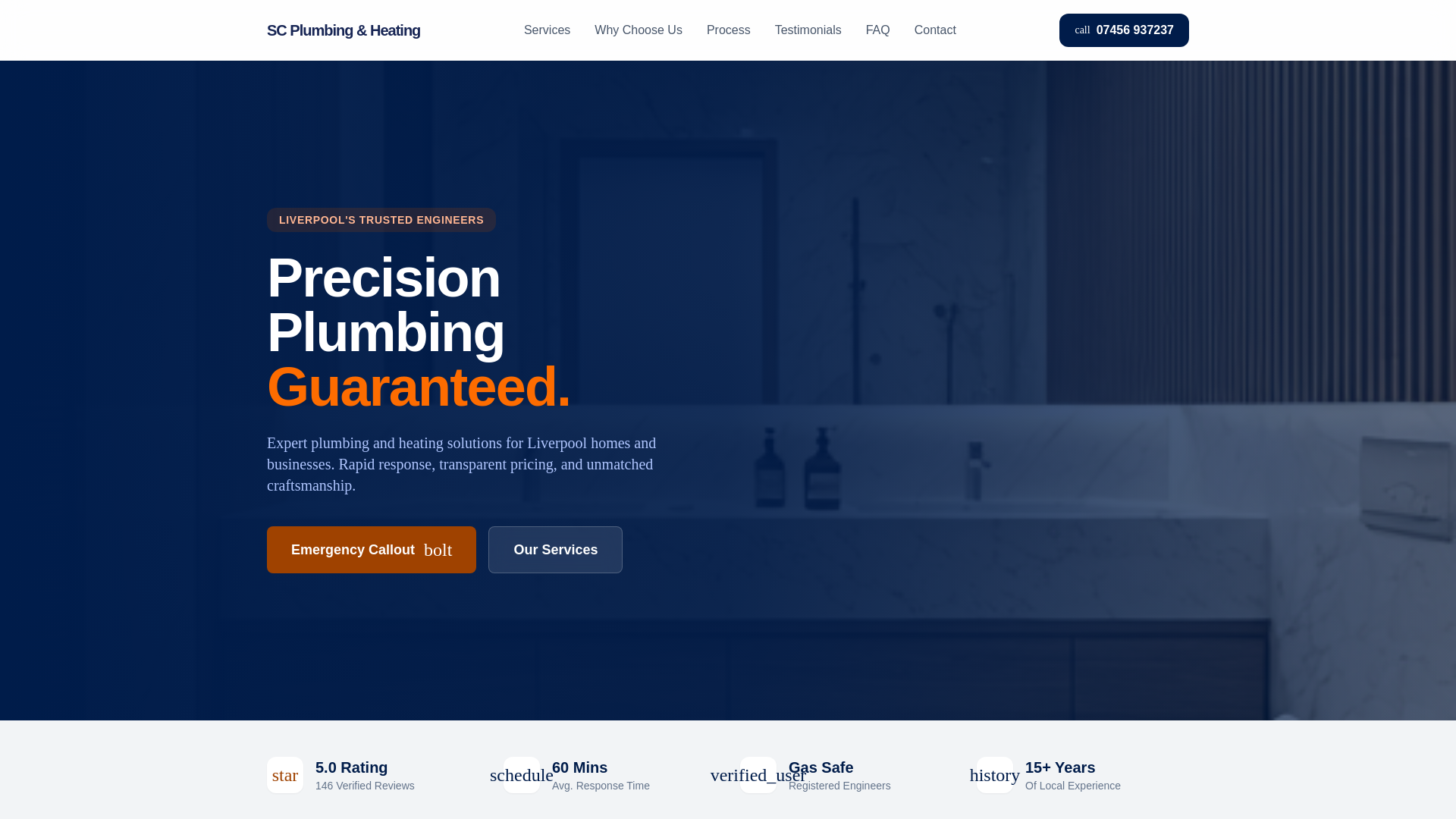 website screenshot of https://sc-plumbing-heating-v1.pages.dev/