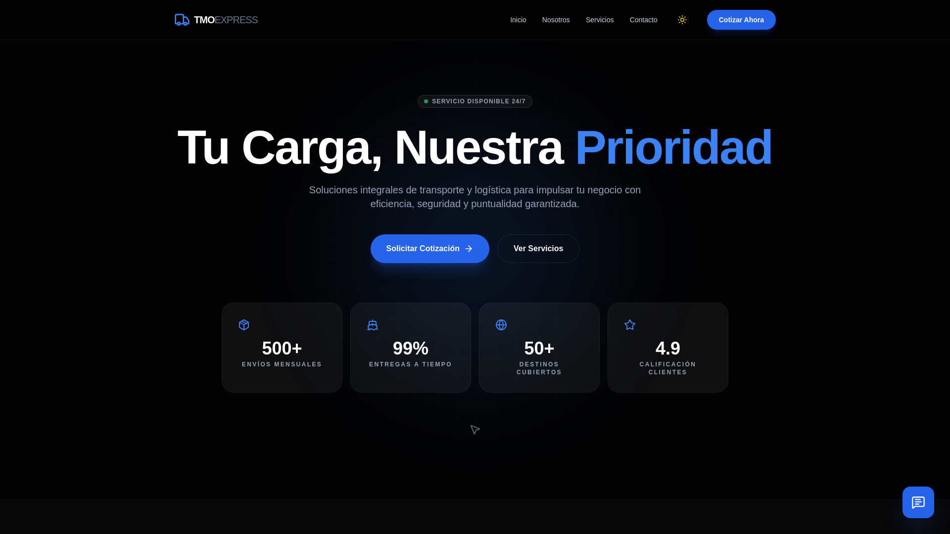 website screenshot of https://tmo-express-web.pages.dev/