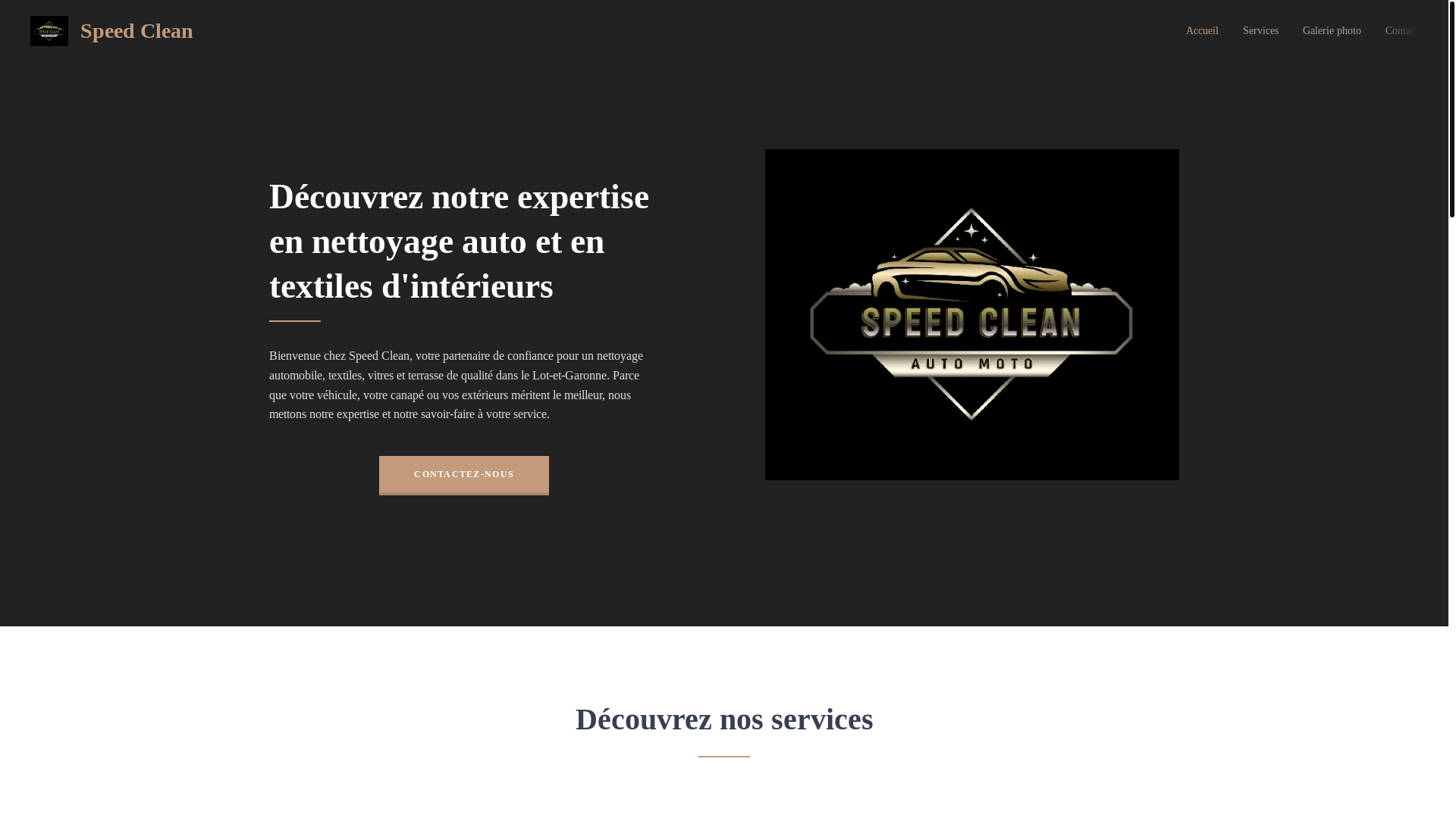 website screenshot of https://speedclean47.fr/
