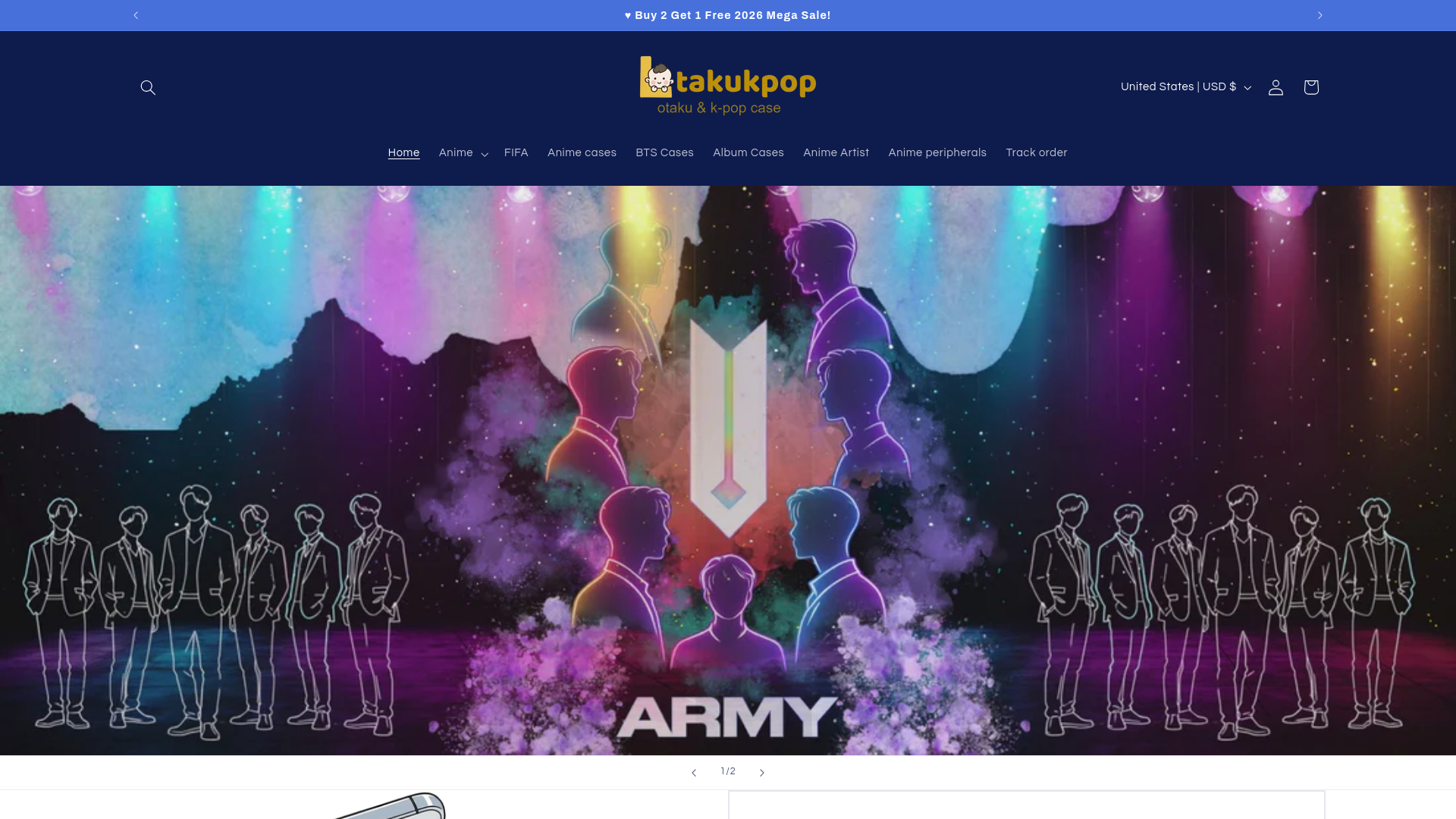 website screenshot of https://otakukpop.com/