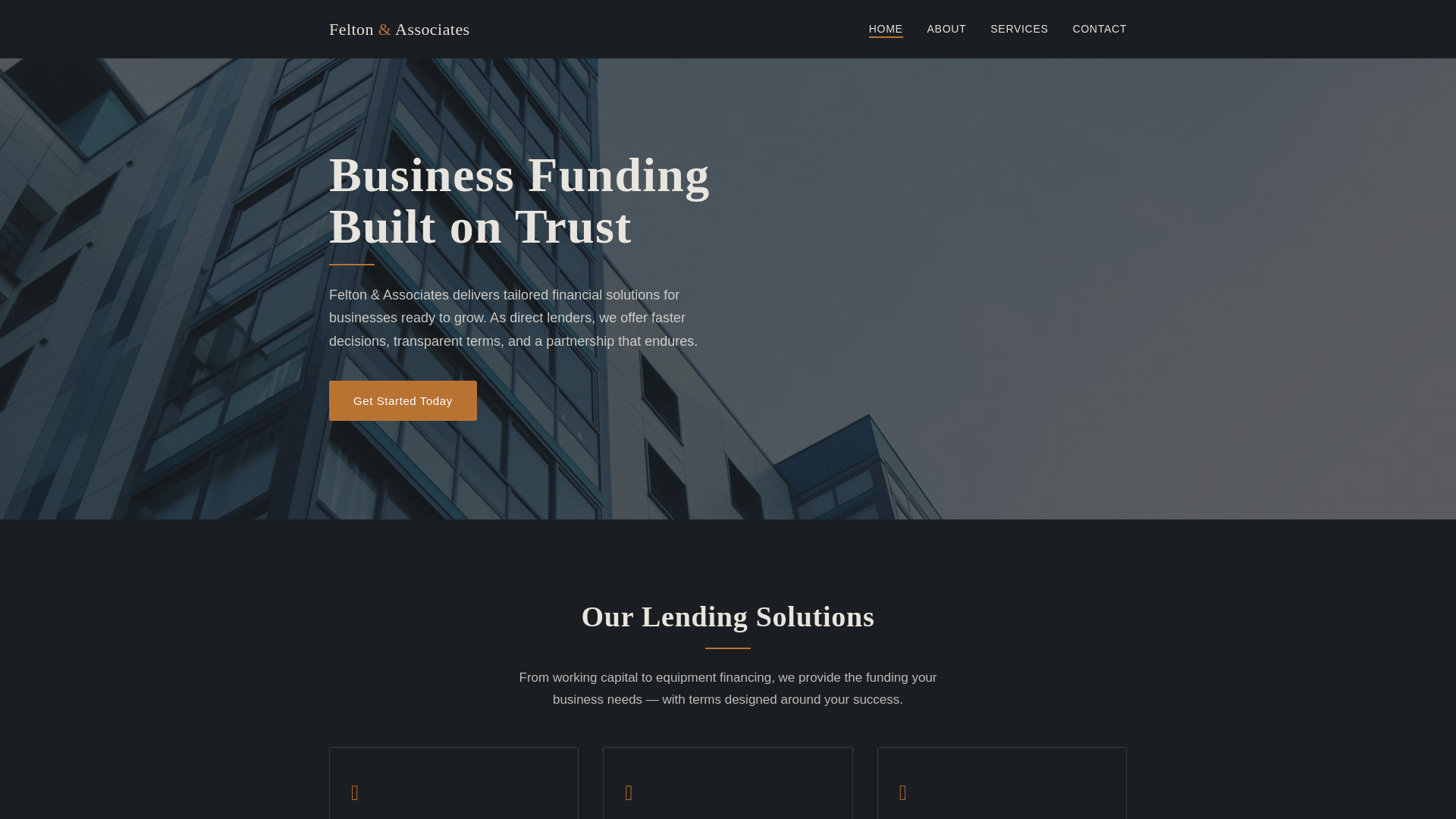 website screenshot of https://felton-associates.com