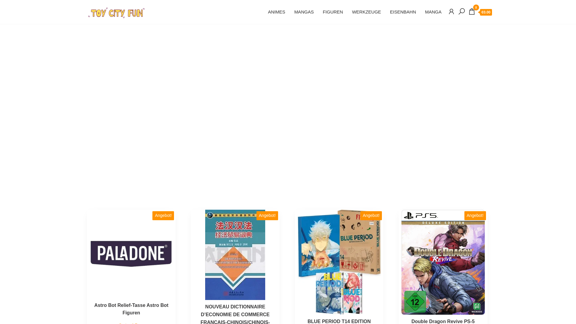 website screenshot of https://toycityfun.com/