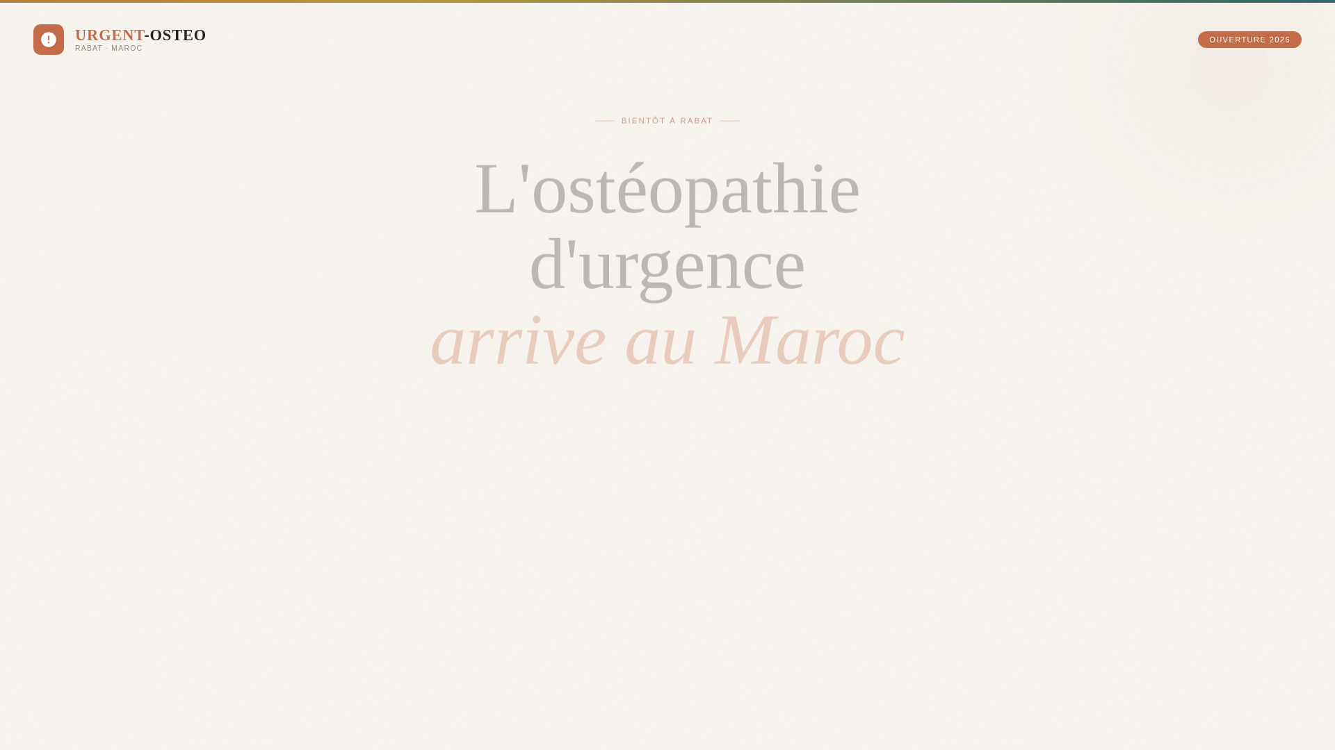 website screenshot of https://urgent-osteo.ma