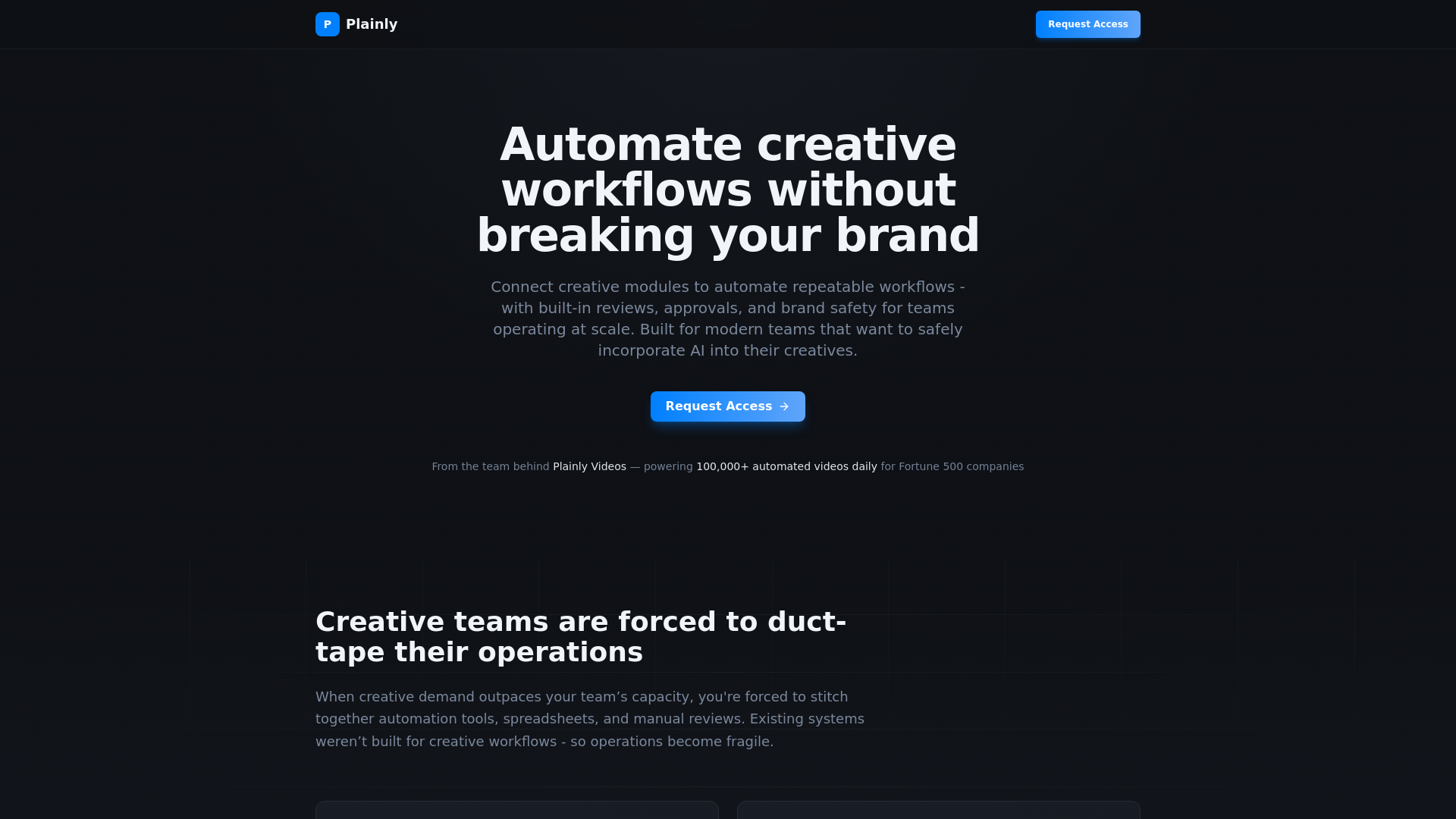 website screenshot of https://plainlyflows.com/