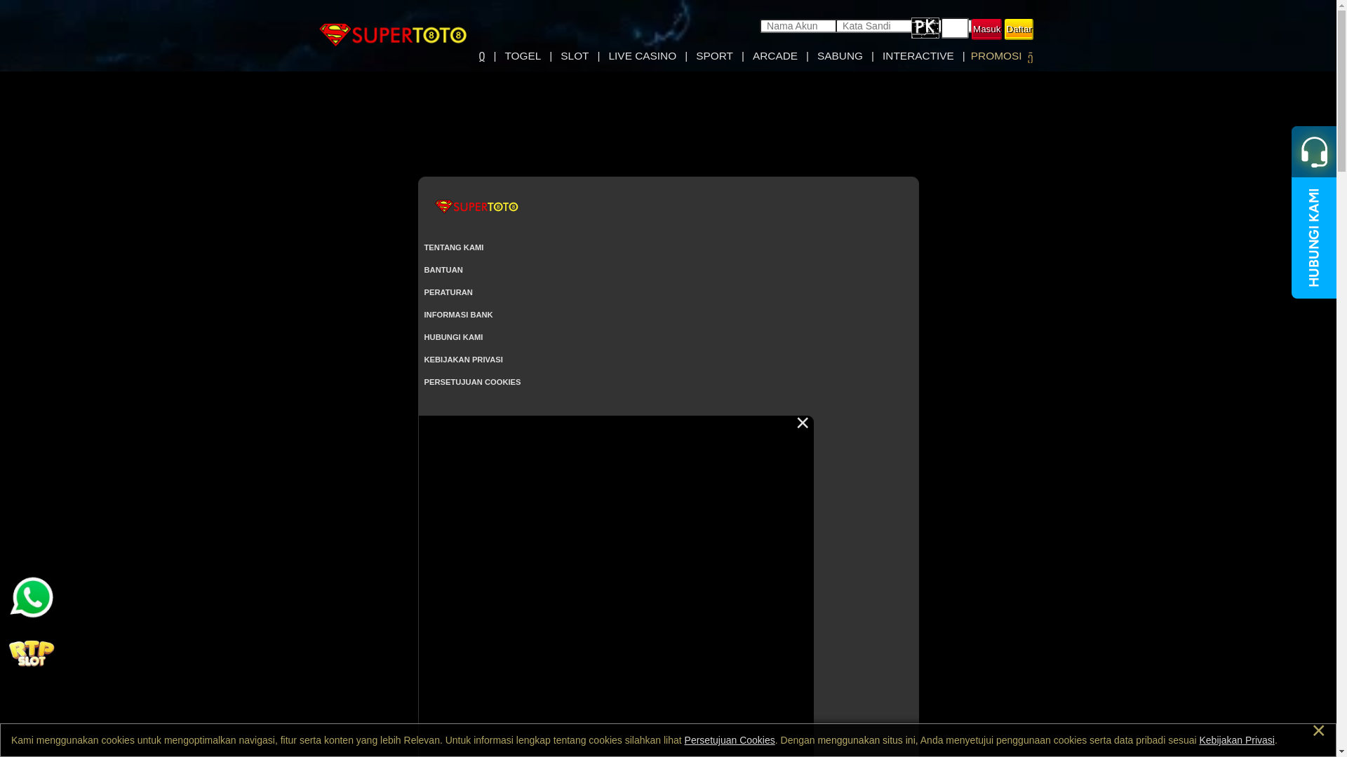 website screenshot of https://supertotoku.top/
