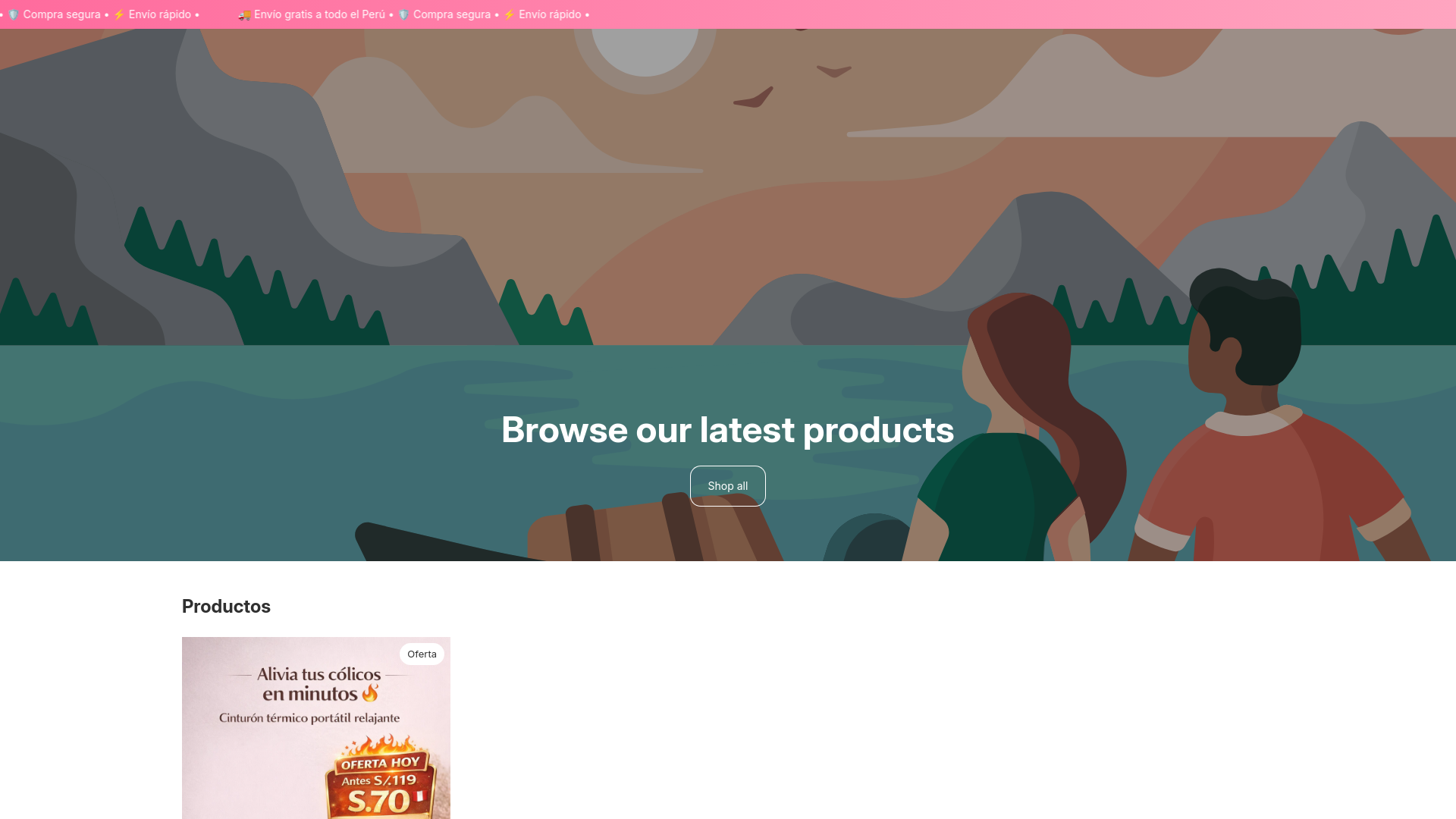website screenshot of https://halyrastore.online/